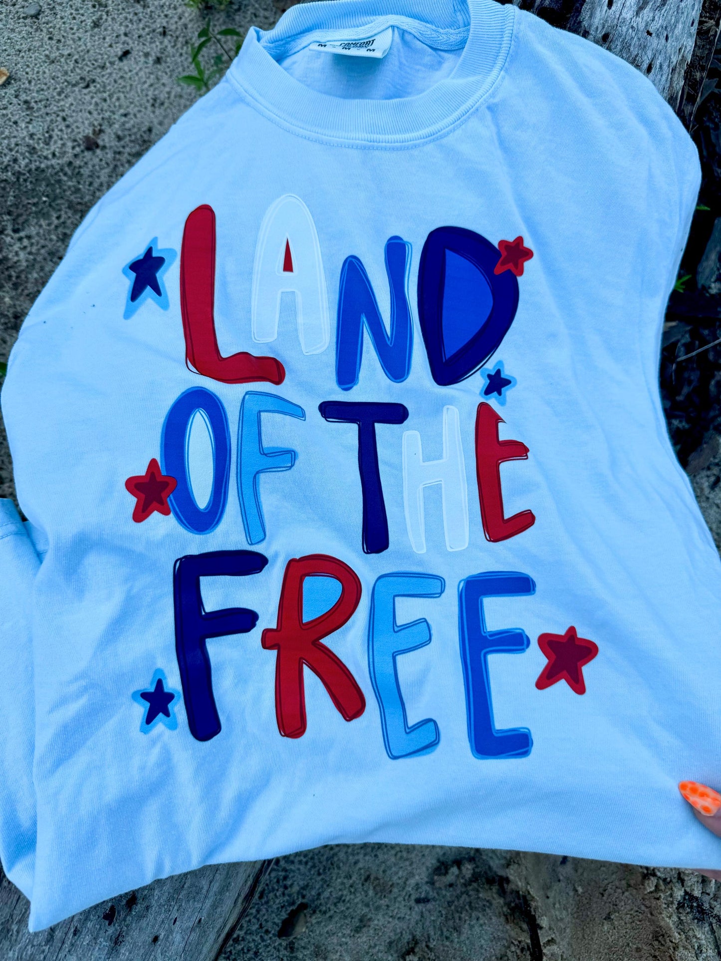 Land Of The Free, Patriotic Coquette Png, American Png, USA png, Preppy Png, Preppy Patriotic, Red White Blue Png, Dtf digital