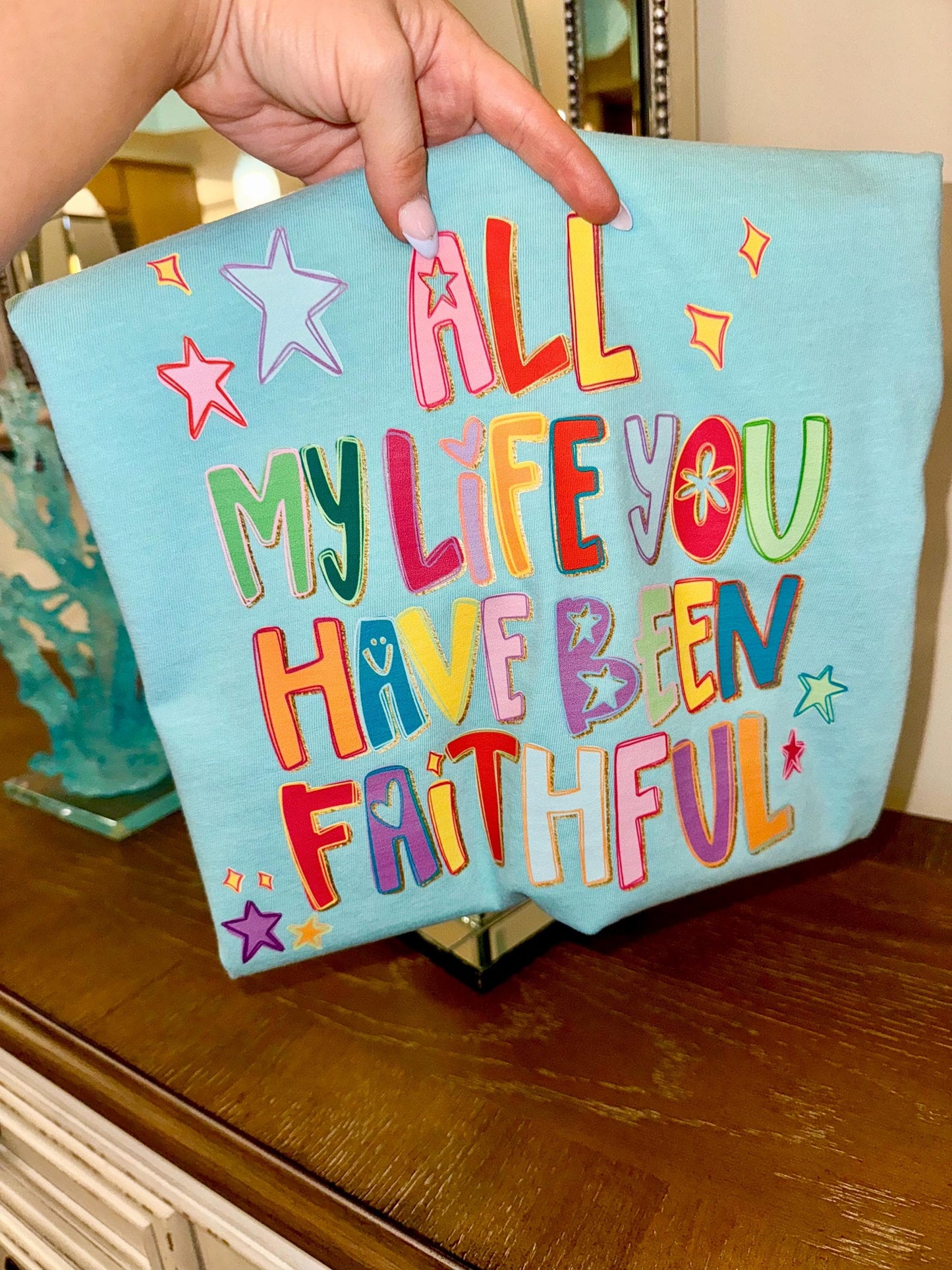 All My Life You Have Been Faithful PNG, Religious PNG, Preppy Png, Hand Lettered PNG, Trendy Png, Smiley Png, Millennial Png, Coquette Png,