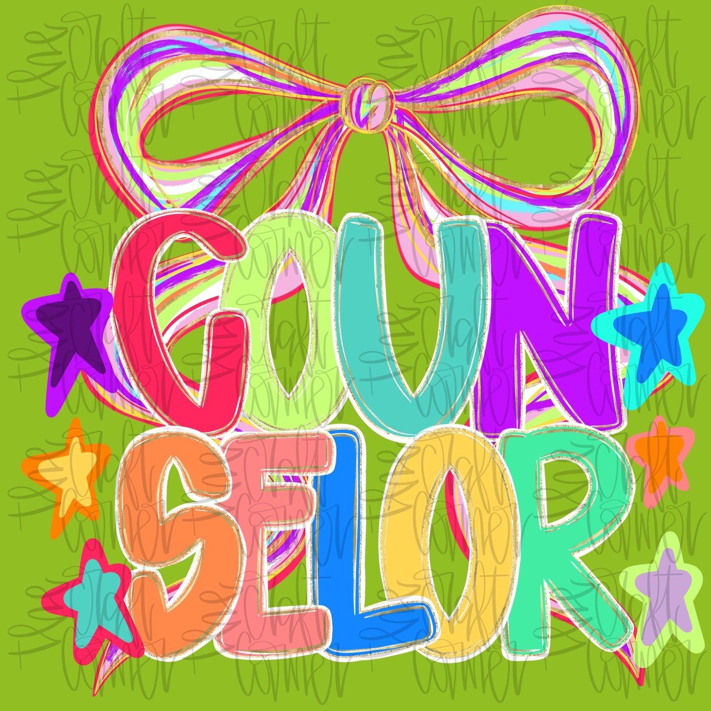 Preppy Counselor PNG, Back To School, Coquette School First Day, Teacher PNG, Girly Png, Preppy School Png, All Grades, Shabby, Glitter Png
