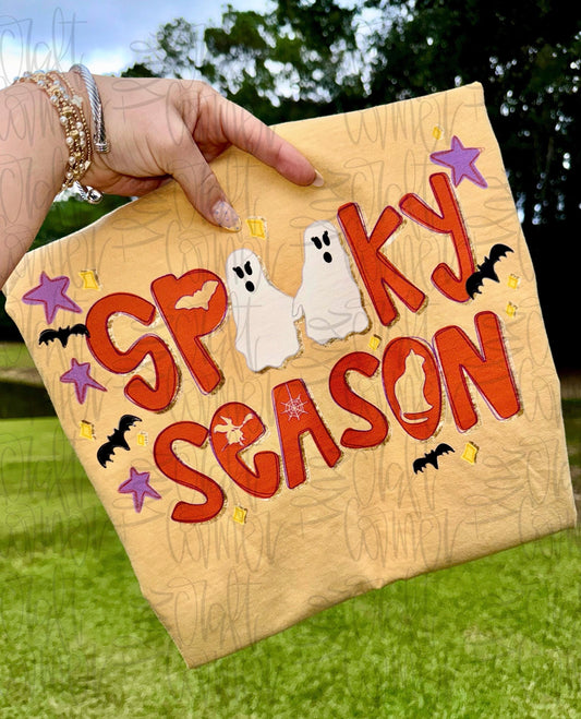 Boo PNG, Spooky Doodle PNG, Ghost PNG, Spooky Season Png, Halloween Png, Fall Png, Trendy Png, Halloween Bow Png, Faux Glitter, Hand Drawn
