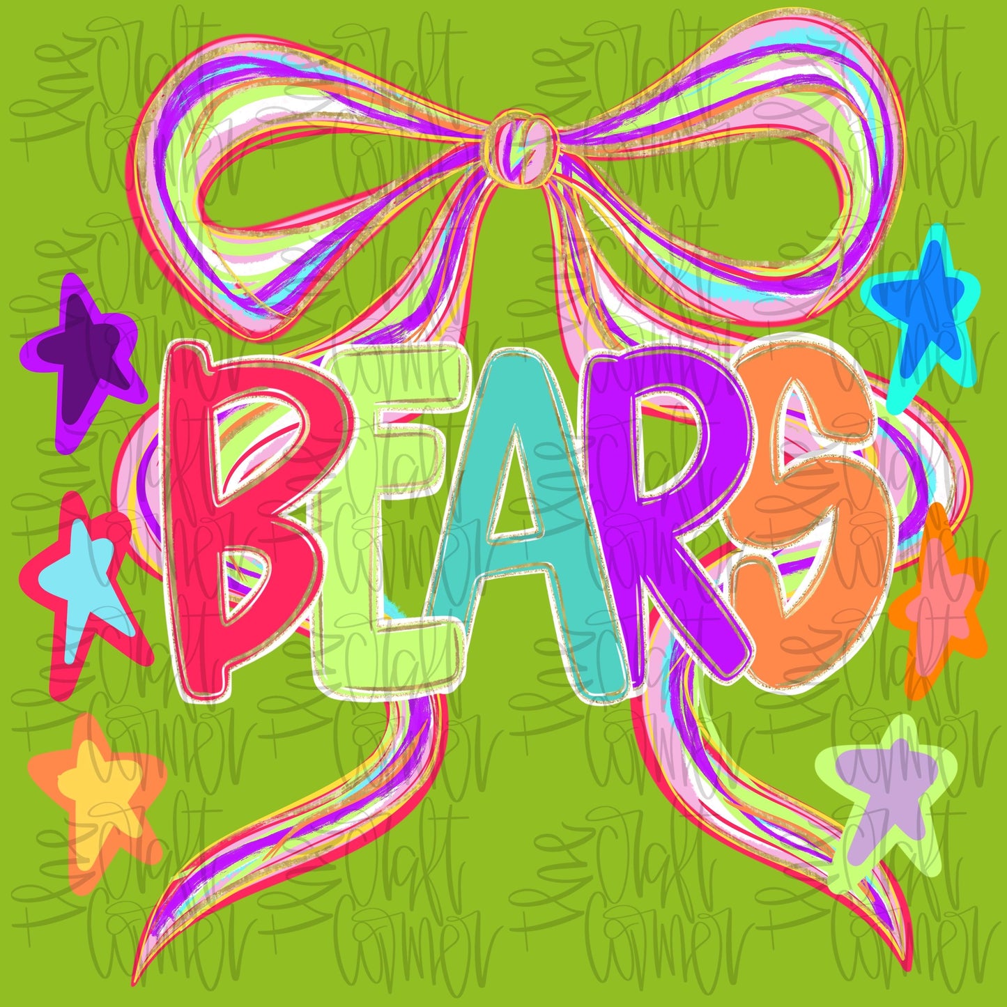 Bears PNG, Preppy School Spirit PNG, Coquette PNG, Preppy Mascot Png, Trending Png, Viral Png, Hand Drawn Png, Mascot Png