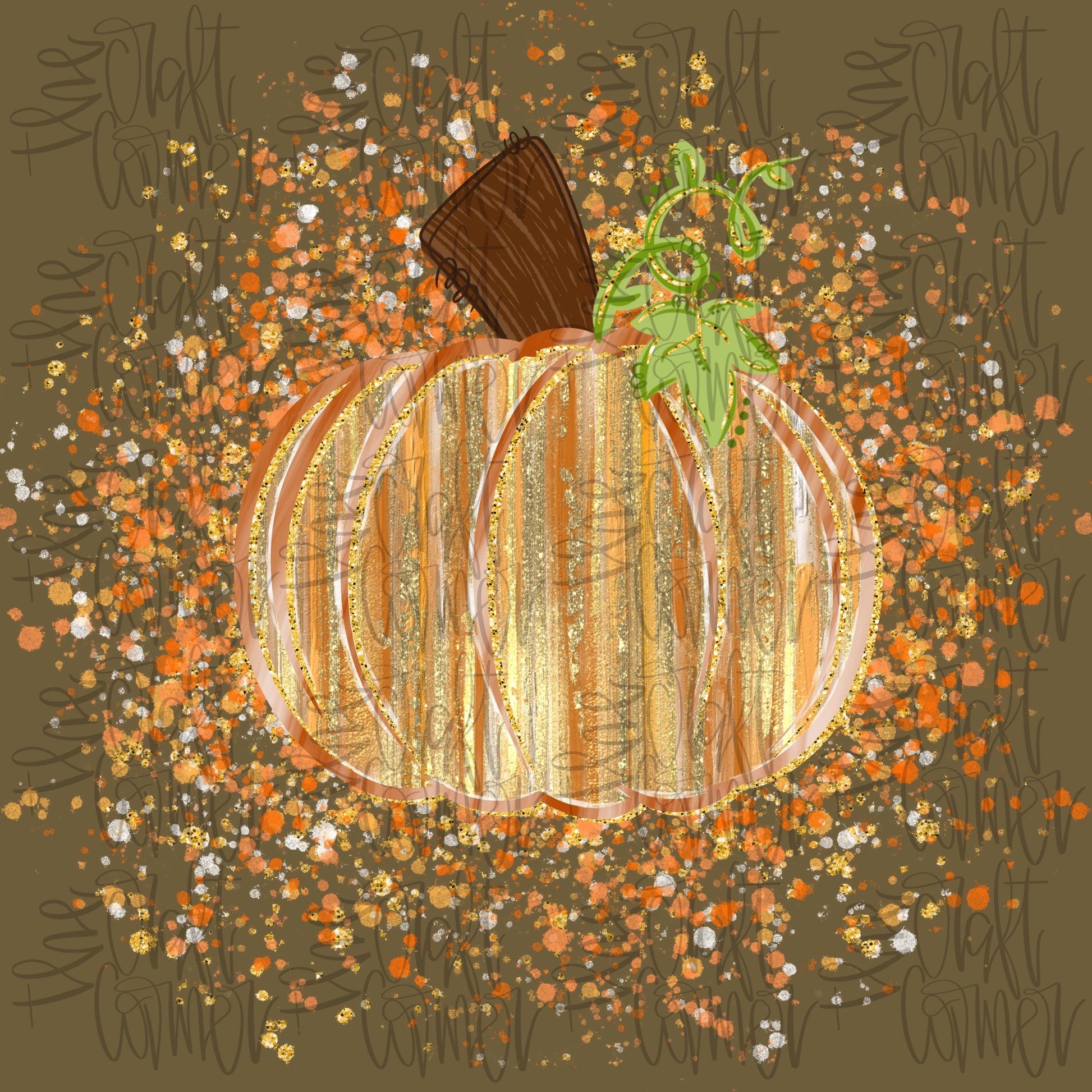 Fall Pumpkin PNG, Pumpkin Splatter PNG, Ghost, Preppy Halloween PNG, Realistic Paint Png, Brushstroke Png, Girly Png, Faux Glitter Png,