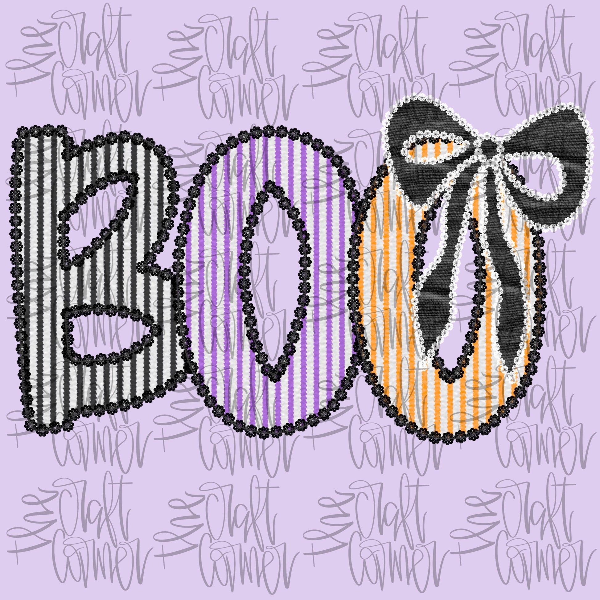 Boo Seersucker Coquette Bow , Halloween Coquette Png, Boo Png, Spooky png, Coquette Png, Preppy Halloween , Fall Png, Dtf digital