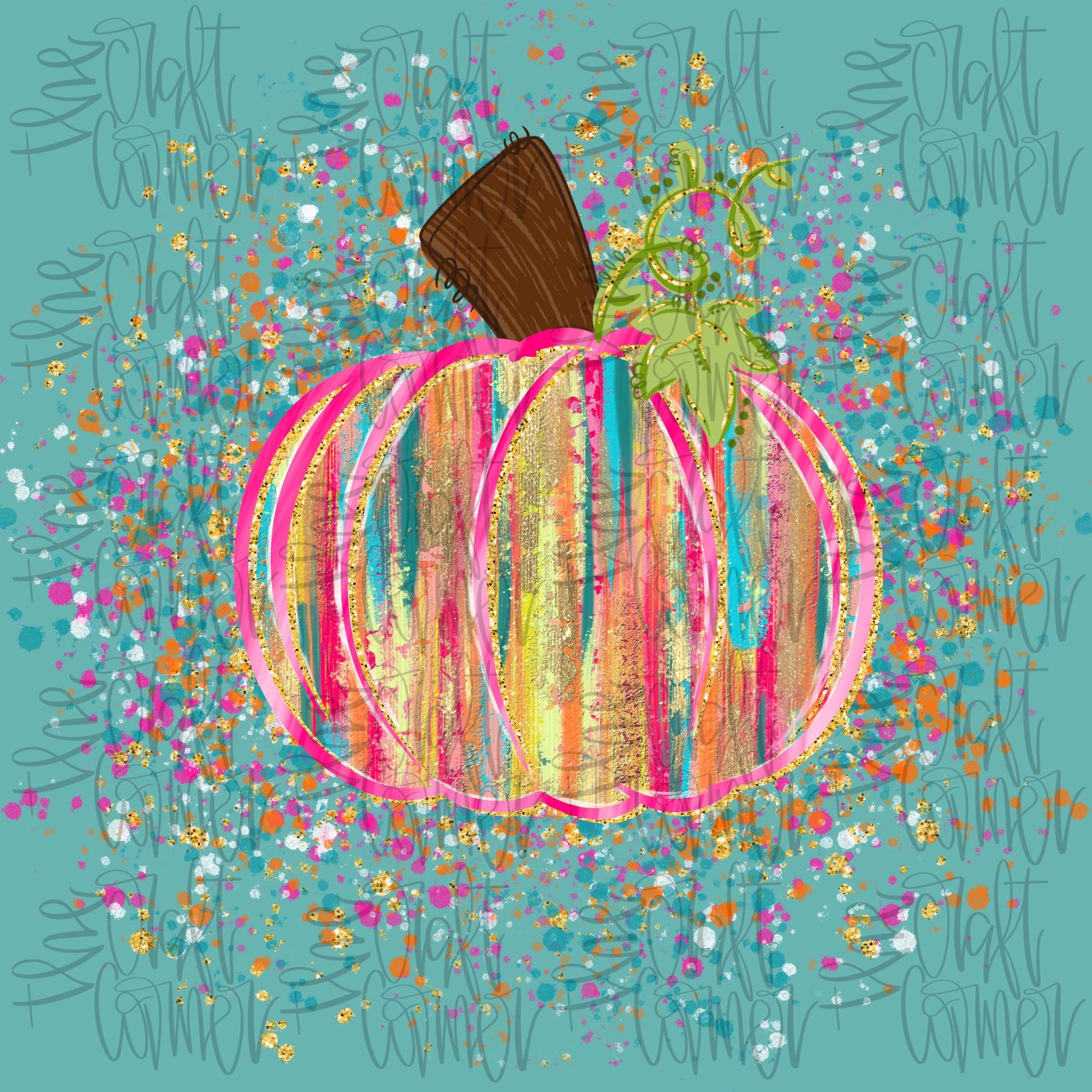 Preppy Pumpkin PNG, Pumpkin Splatter PNG, Ghost, Preppy Halloween PNG, Realistic Paint Png, Brushstroke Png, Girly Png, Faux Glitter Png,