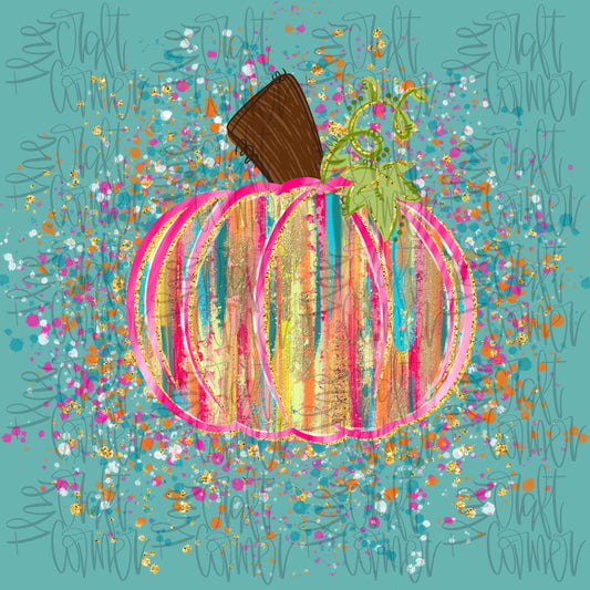 Preppy Pumpkin PNG, Pumpkin Splatter PNG, Ghost, Preppy Halloween PNG, Realistic Paint Png, Brushstroke Png, Girly Png, Faux Glitter Png,