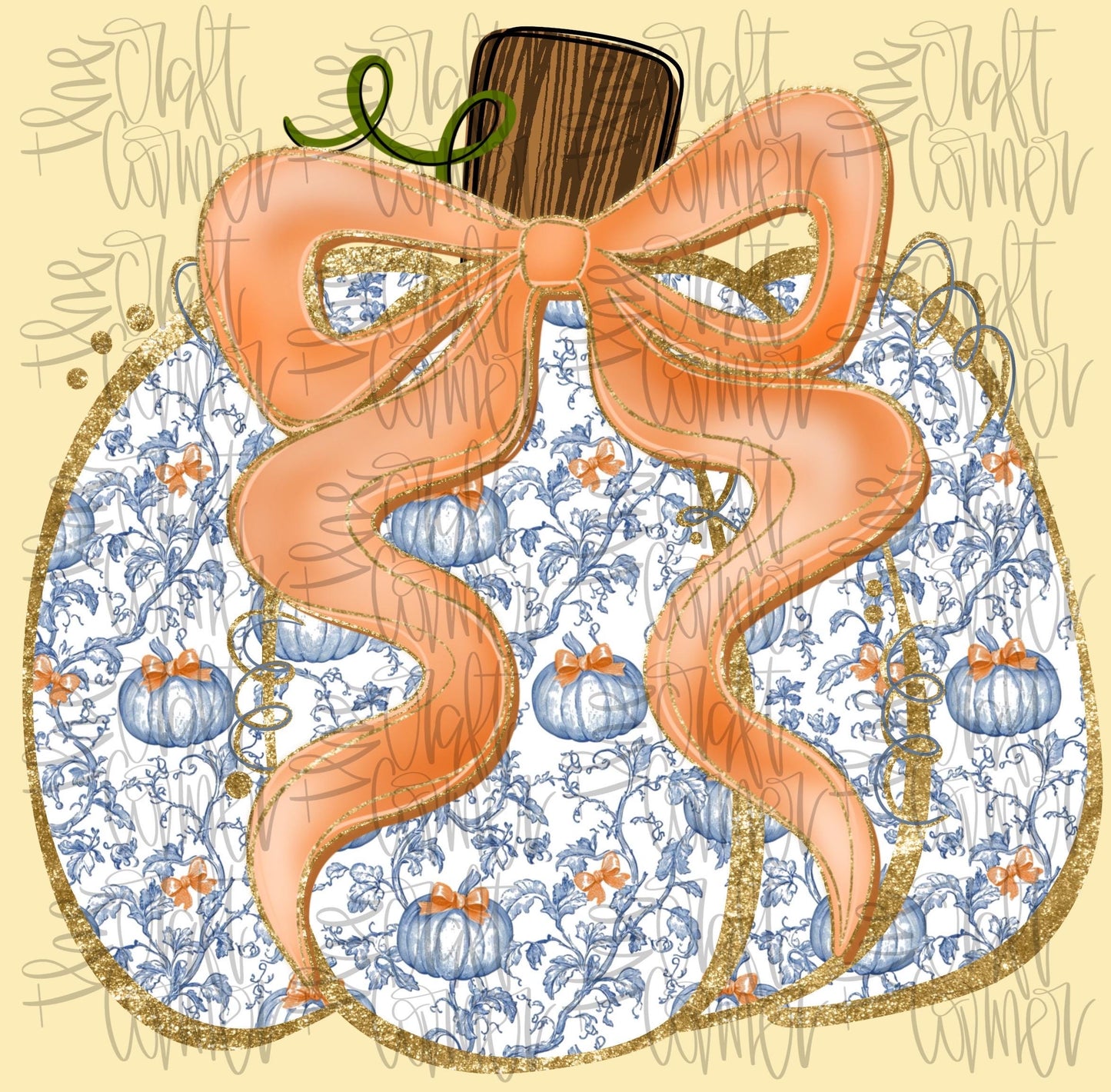 Grandmillennial Pumpkin PNG, Grandmillennial Coquette PNG, Fall PNG, Pumpkin Png, Fall Bow Png, Grand Png, Trendy Png, Preppy Png, Halloween