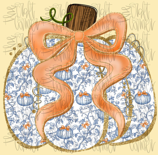 Grandmillennial Pumpkin PNG, Grandmillennial Coquette PNG, Fall PNG, Pumpkin Png, Fall Bow Png, Grand Png, Trendy Png, Preppy Png, Halloween