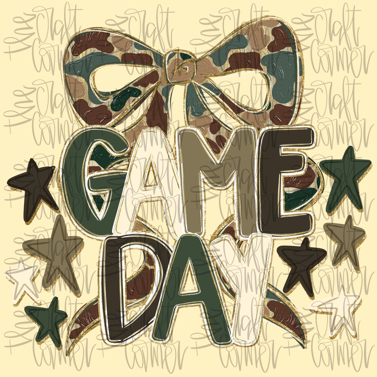 Camo Bow PNG, Camouflage PNG, Football PNG, Realistic Paint Png, Game Day Png, Coquette Png, Bows Png, Preppy Png, Glitter Png, Trending