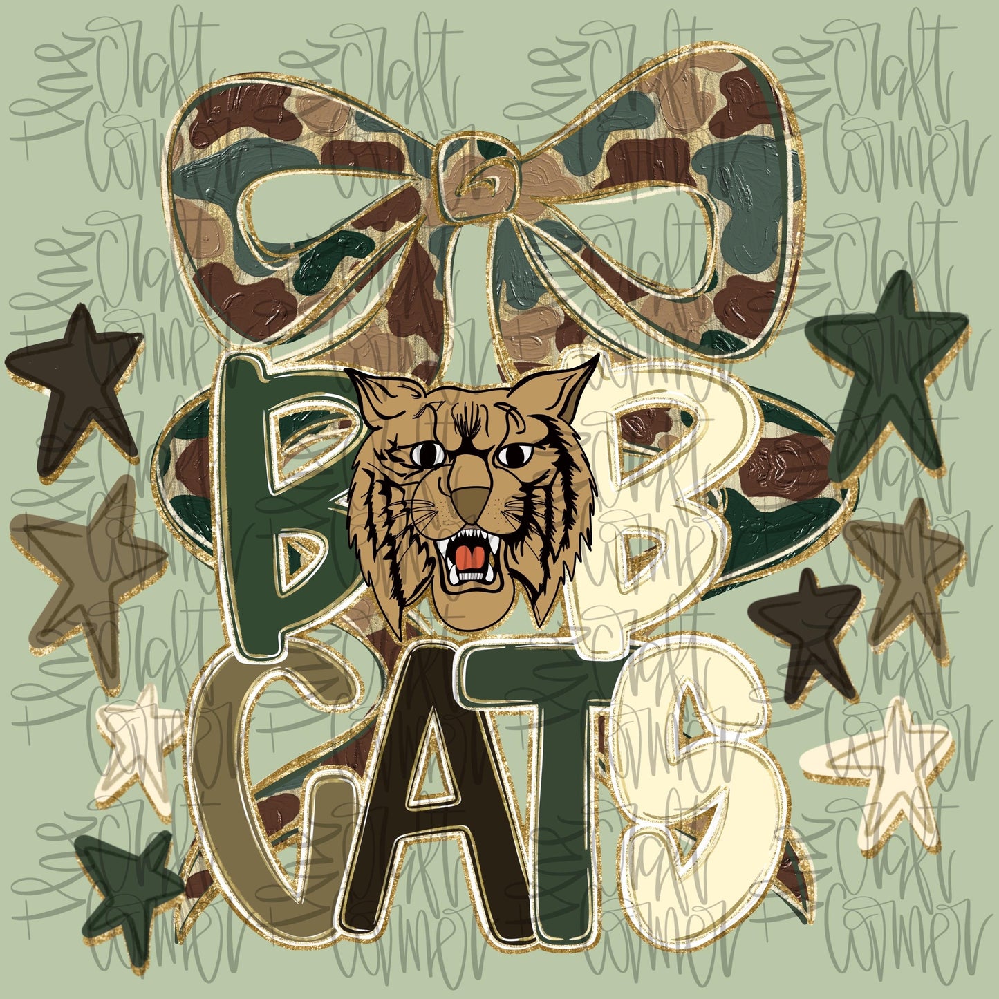 Bobcats Mascot PNG, Bobcats PNG, Mascot Coquette PNG, Camo Mascot Png, Tremding Png, Faux Glitter Png, Realistic Paint Png, Preppy Png,