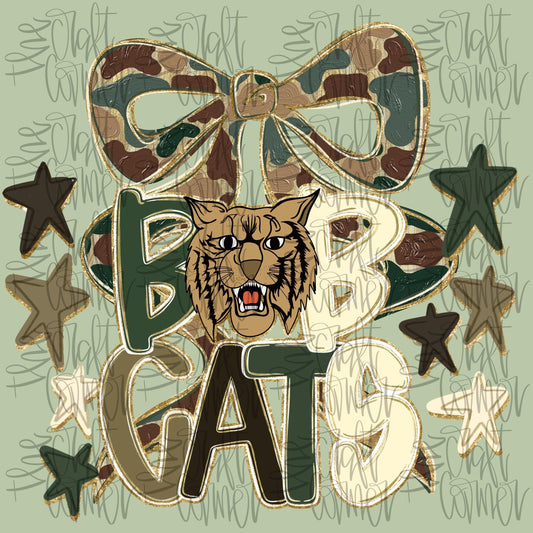 Bobcats Mascot PNG, Bobcats PNG, Mascot Coquette PNG, Camo Mascot Png, Tremding Png, Faux Glitter Png, Realistic Paint Png, Preppy Png,