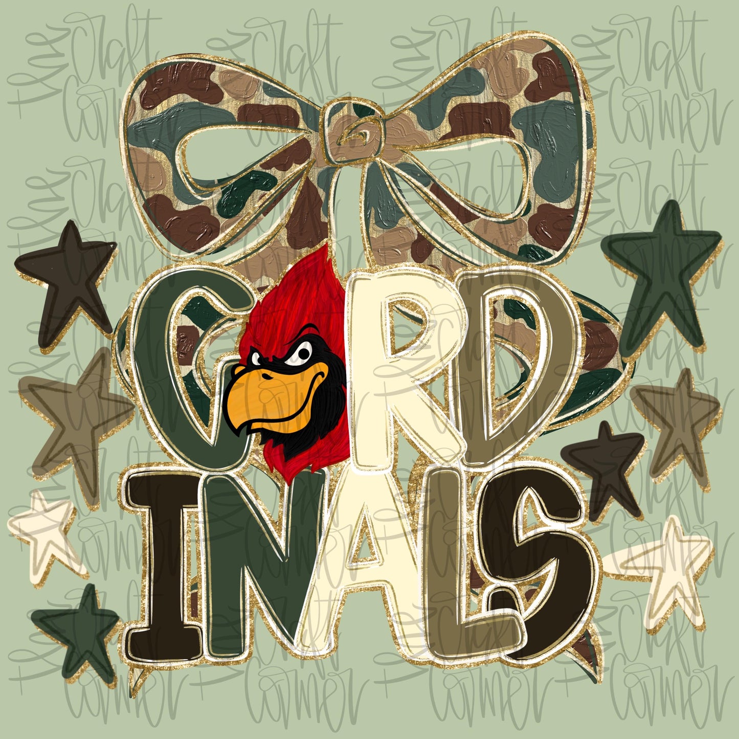Cardinals Mascot PNG, Cardinals PNG, Mascot Coquette PNG, Camo Mascot Png, Tremding Png, Faux Glitter Png, Realistic Paint Png, Preppy Png,