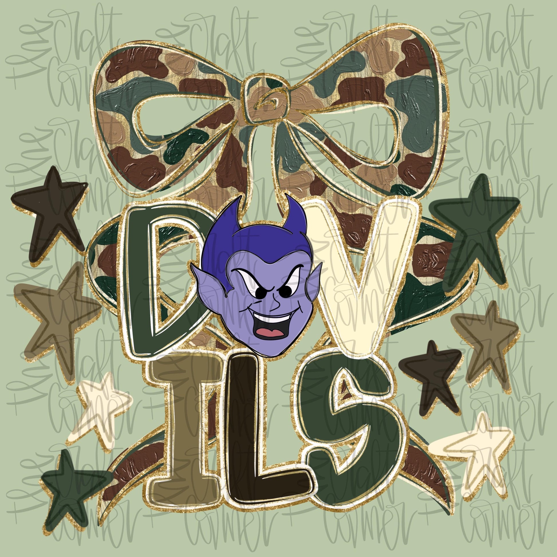 Blue Devils Mascot PNG, Blue Devil PNG, Mascot Coquette PNG, Camo Mascot Png, Tremding Png, Faux Glitter Png, Realistic Paint Png,