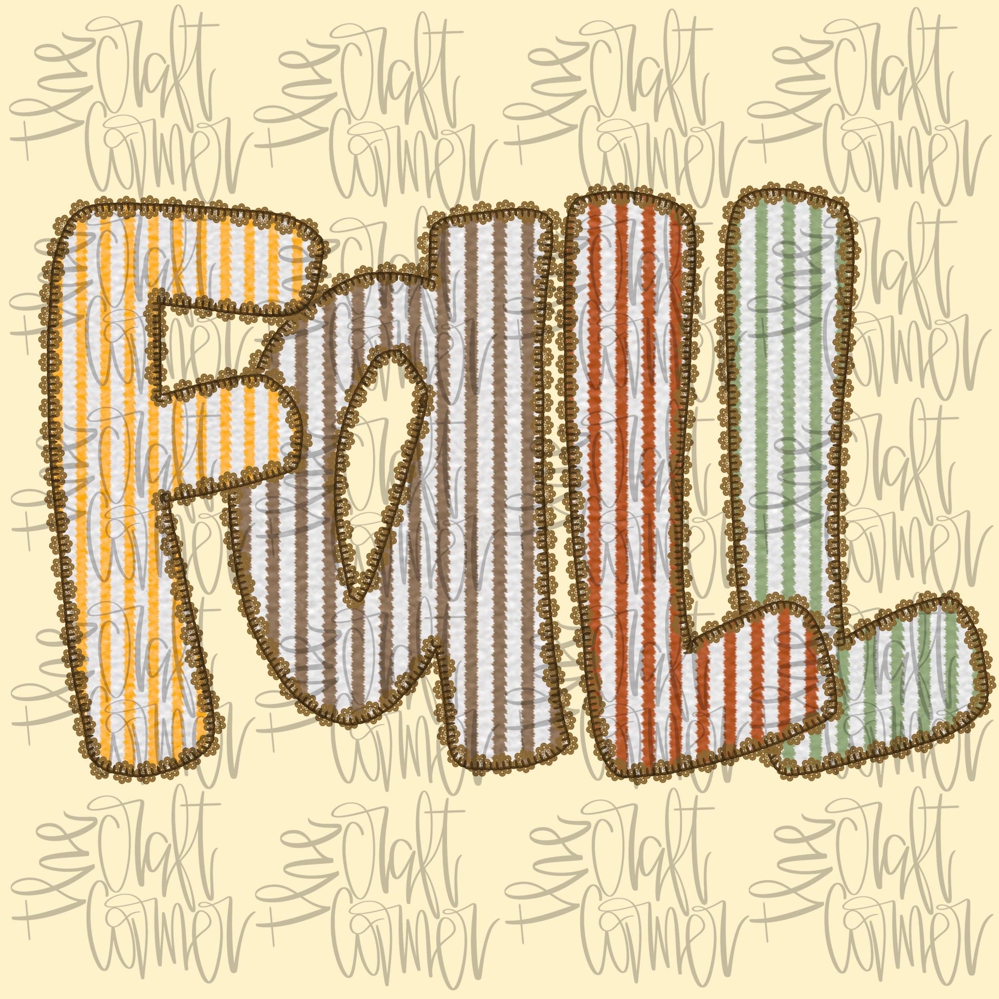 Fall Seersucker Coquette Bow , Fall Coquette Png, Autumn Png, Seersucker png, Coquette Png, Preppy Fall, Embroidery Png, Digital Png