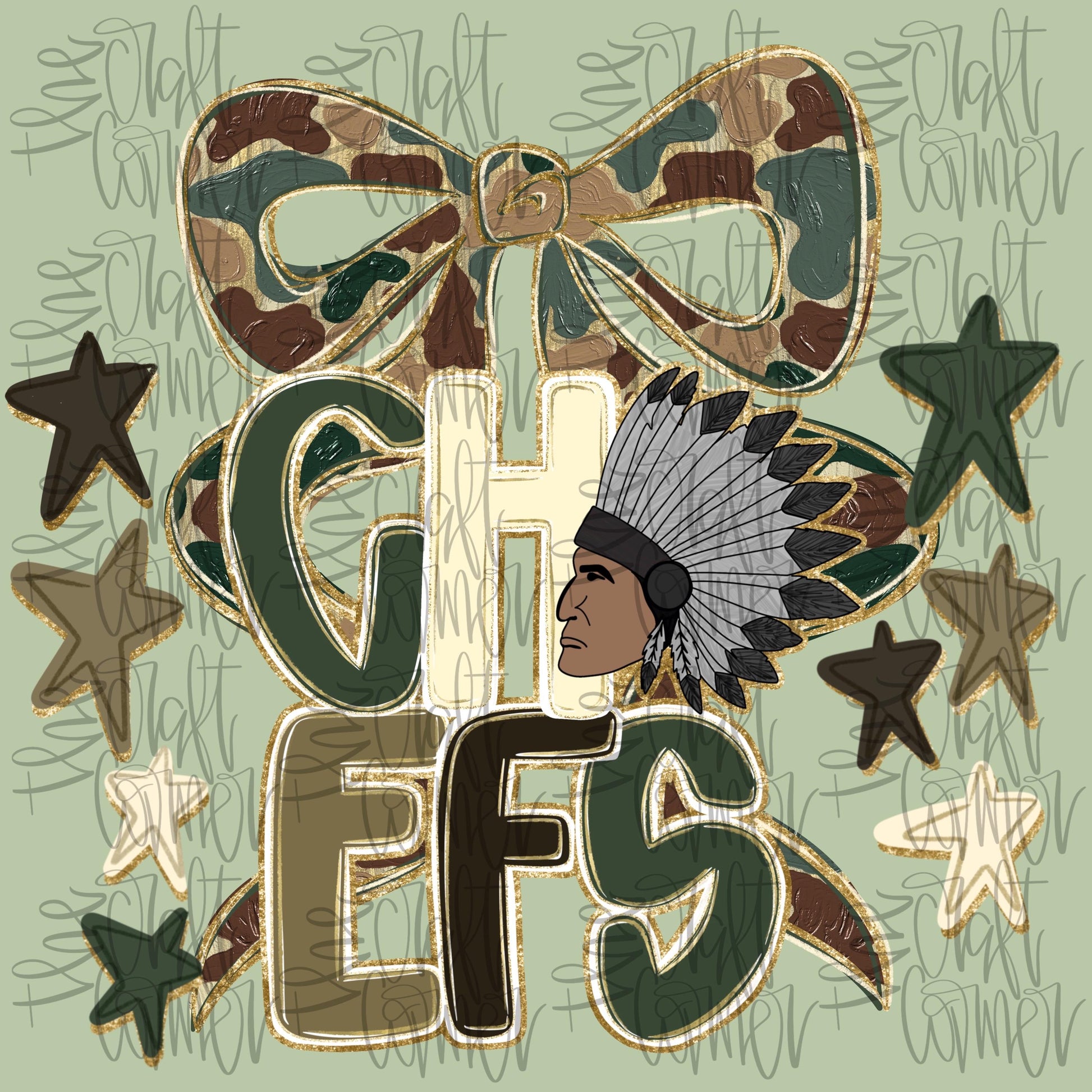 Chiefs Mascot PNG, Chiefs PNG, Mascot Coquette PNG, Camo Mascot Png, Tremding Png, Faux Glitter Png, Realistic Paint Png, Preppy Png,