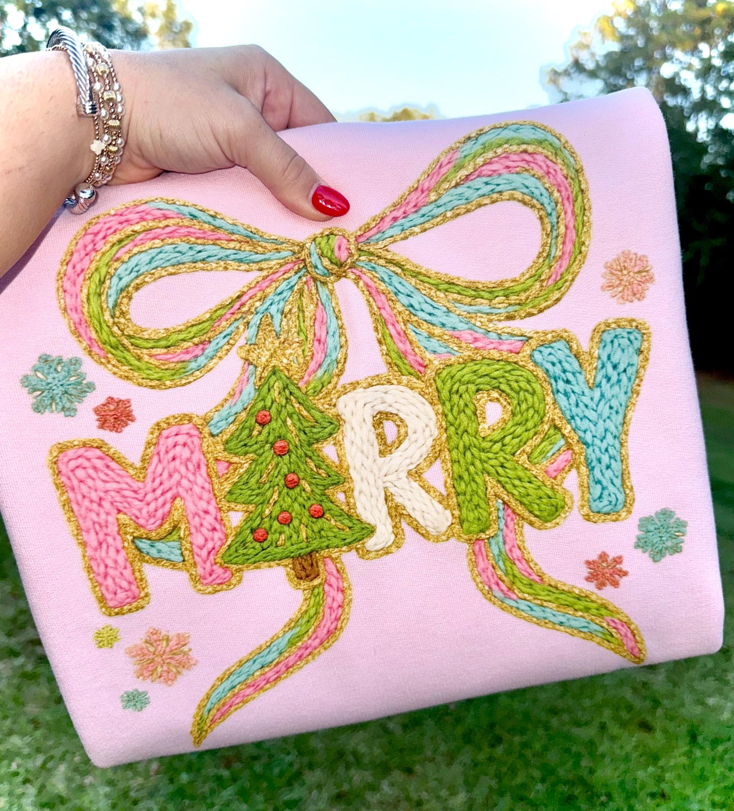 Christmas Coquette PNG, Merry Christmas PNG, Faux Yarn PNG, Christmas Realistic Yarn Png, Holiday Png, Trendy Png, Preppy Png, Bow Png