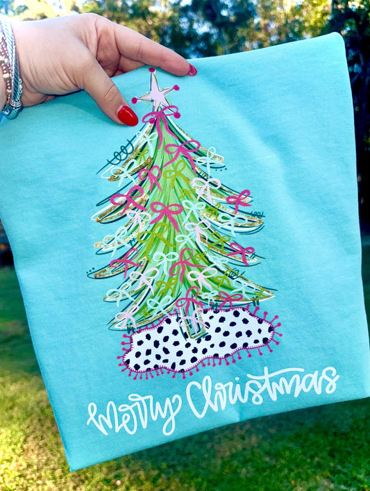 Christmas Tree PNG, Merry Christmas PNG, Holiday PNG, Trendy Png, Coquette Christmas Png, Stars Png, Faux Glitter Png, Preppy Christmas Png