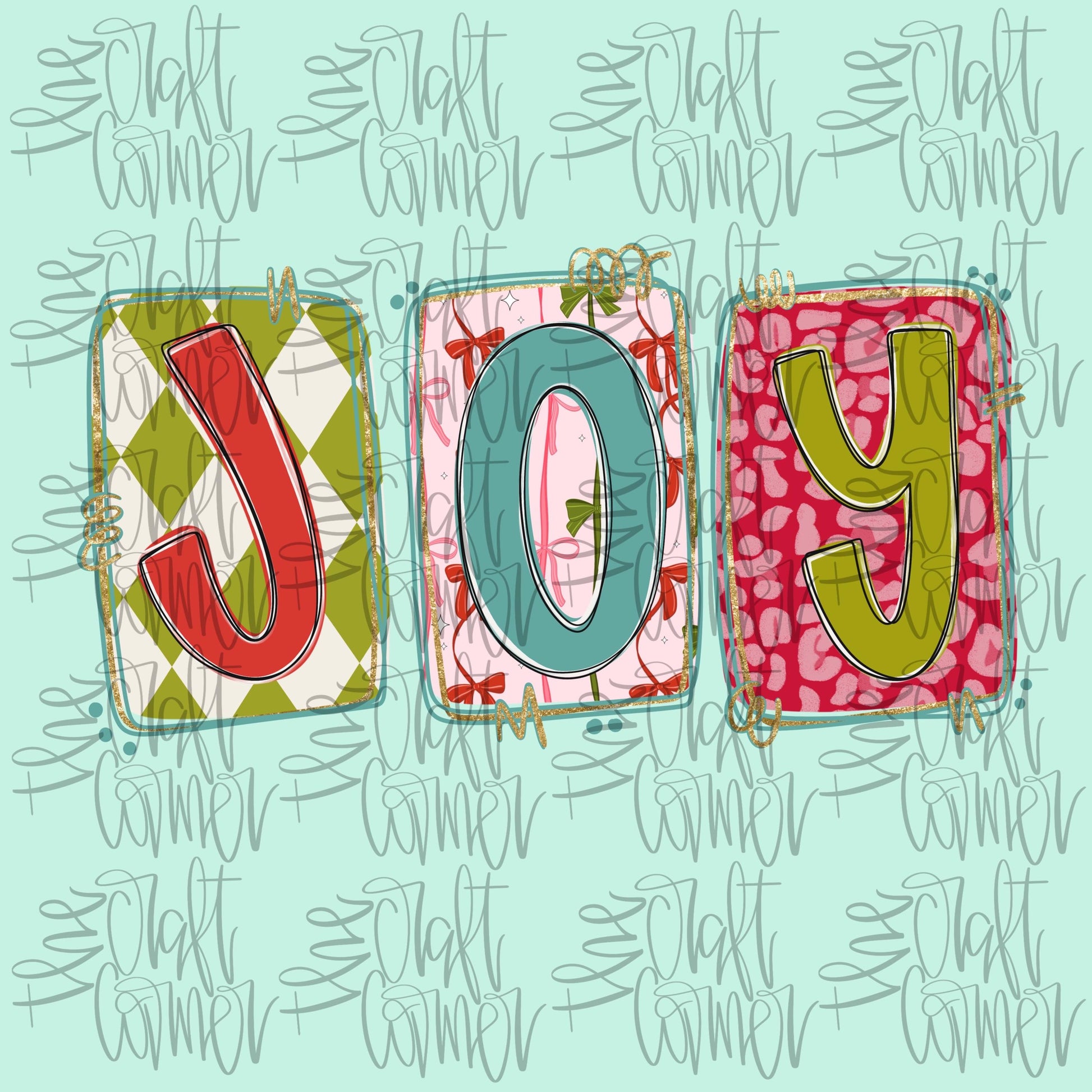 Christmas PNG, Christmas Coquette PNG, Preppy Holiday PNG, Girly Joy, Faux Glitter Png, Trendy Png, Joy Png, Holiday Png, Brushstroke Png