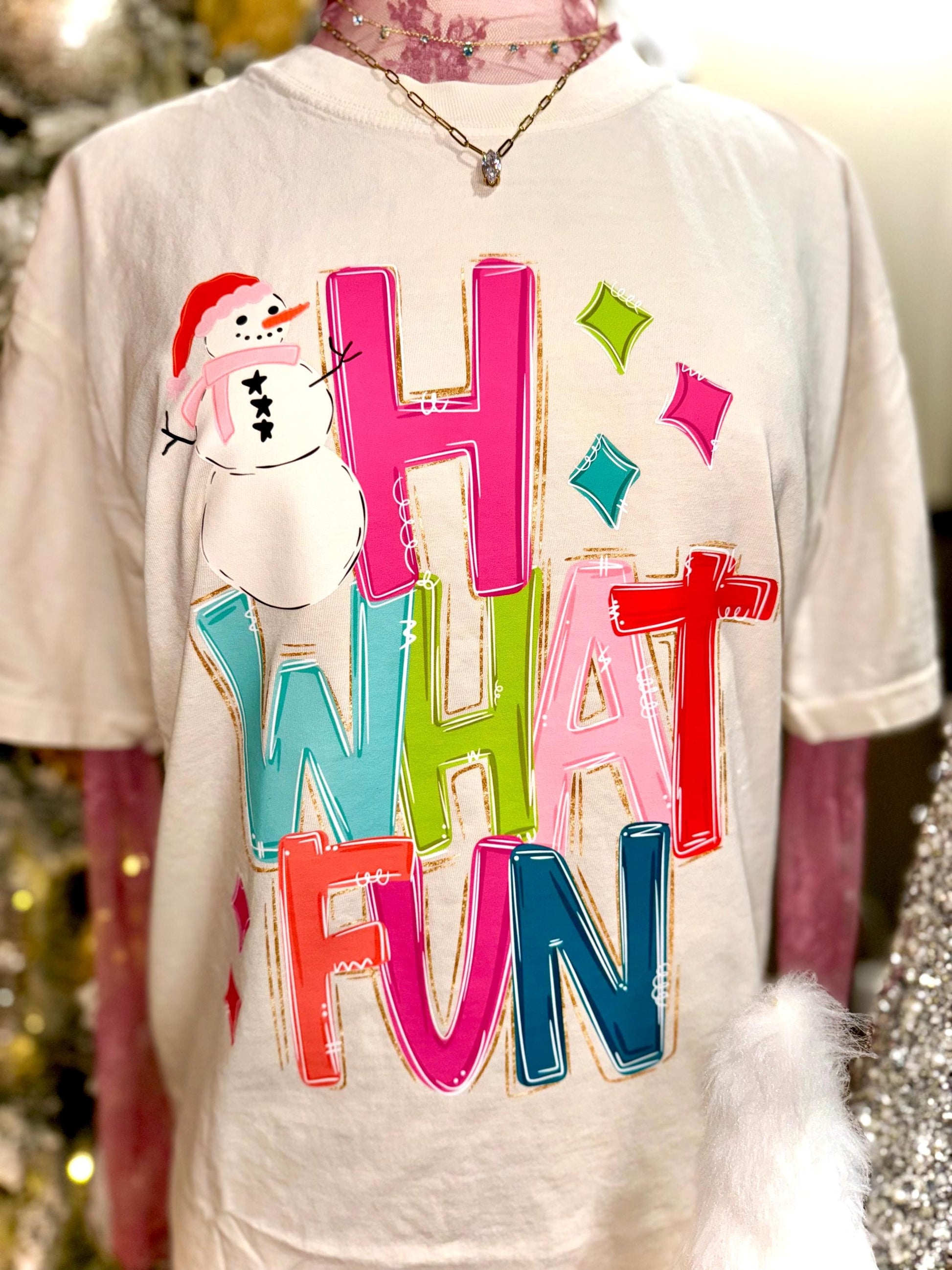 Oh What Fun PNG, Christmas PNG, Snowman PNG, Holiday Png, Trendy Png, Preppy Png, Whimsical Png, Winter Wonderland Png, Doodle Png,