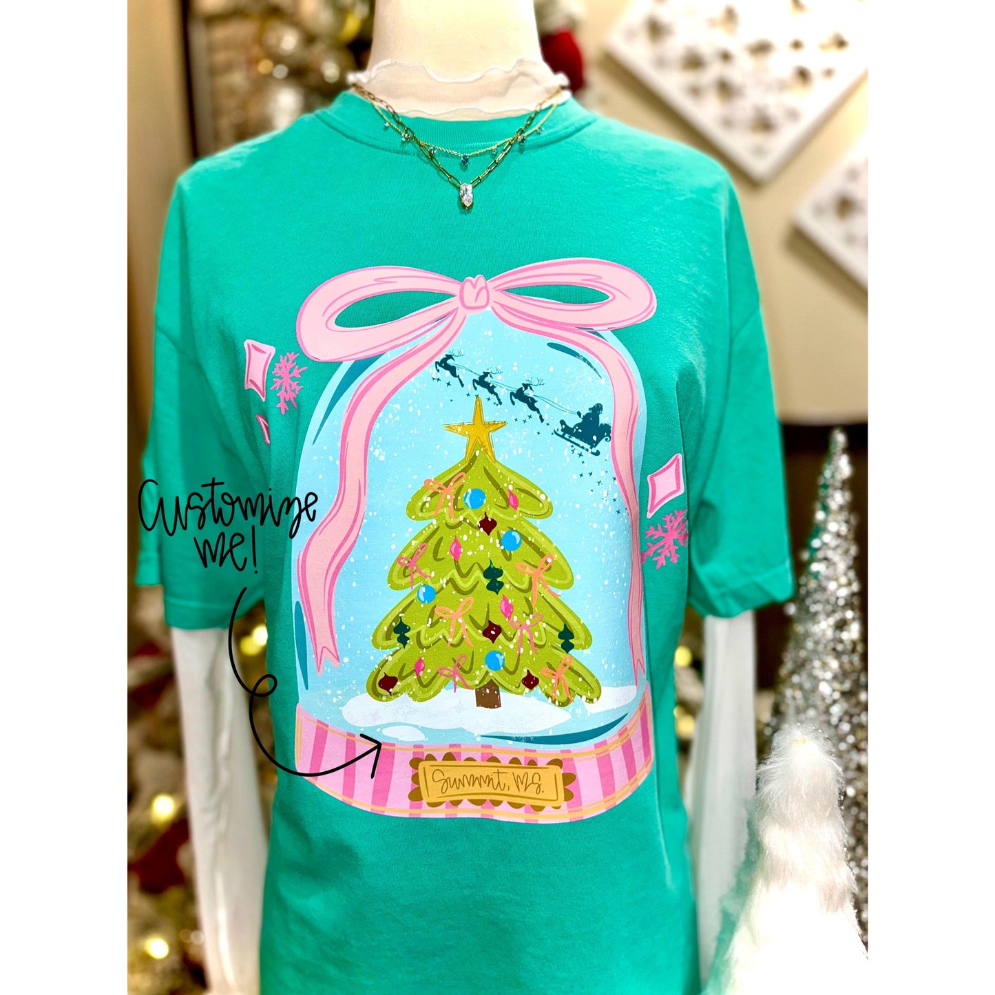 Snow Globe PNG, Merry Christmas PNG, Santa PNG, Customizable Png, Holiday Png, Preppy Png, Whimsical Png, Winter Wonderland Png, Trendy Png