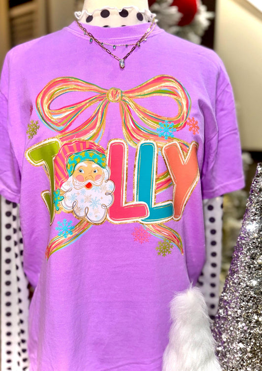 Jolly Coquette PNG, Merry Christmas Bow PNG, CHRISTmas PNG, Preppy Christmas Png, Trendy Png, Holiday Png, Faux Glitter Png, Santa Png