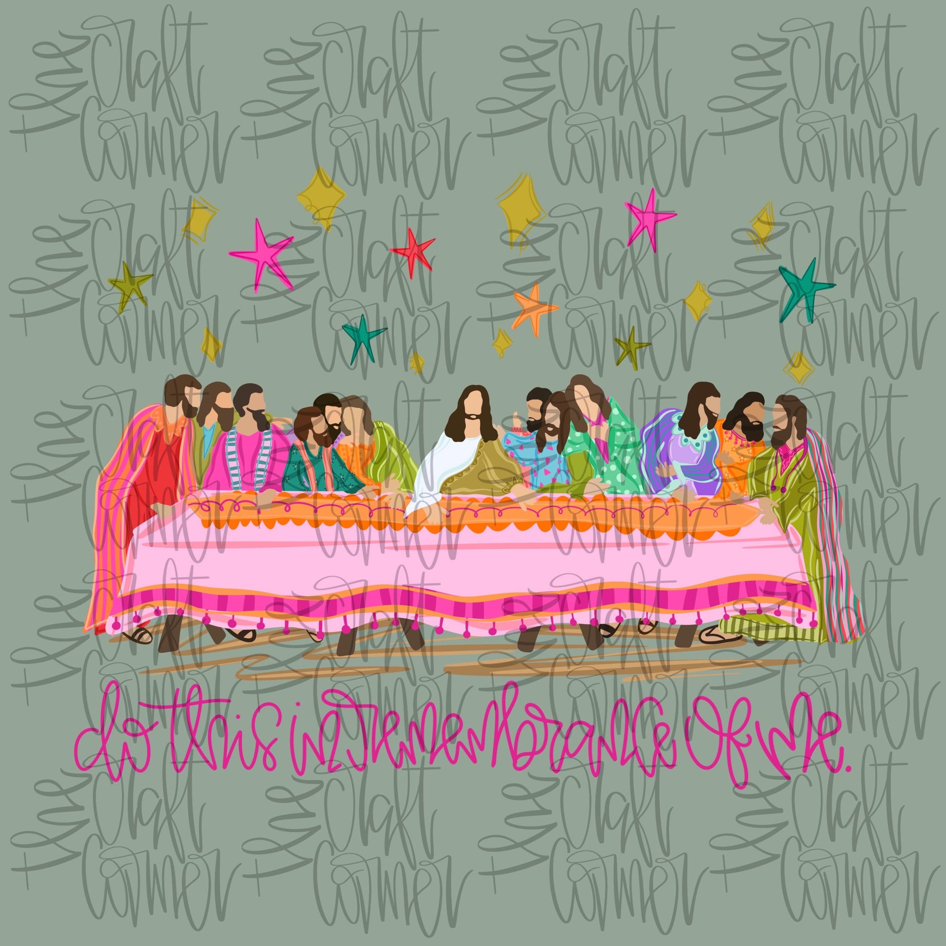Lords Supper PNG, Religious PNG, Last Supper PNG, In Remembrance Png, Trendy Png, Preppy Doodle Png, Girly Coquette Png, Faux Glitter Png