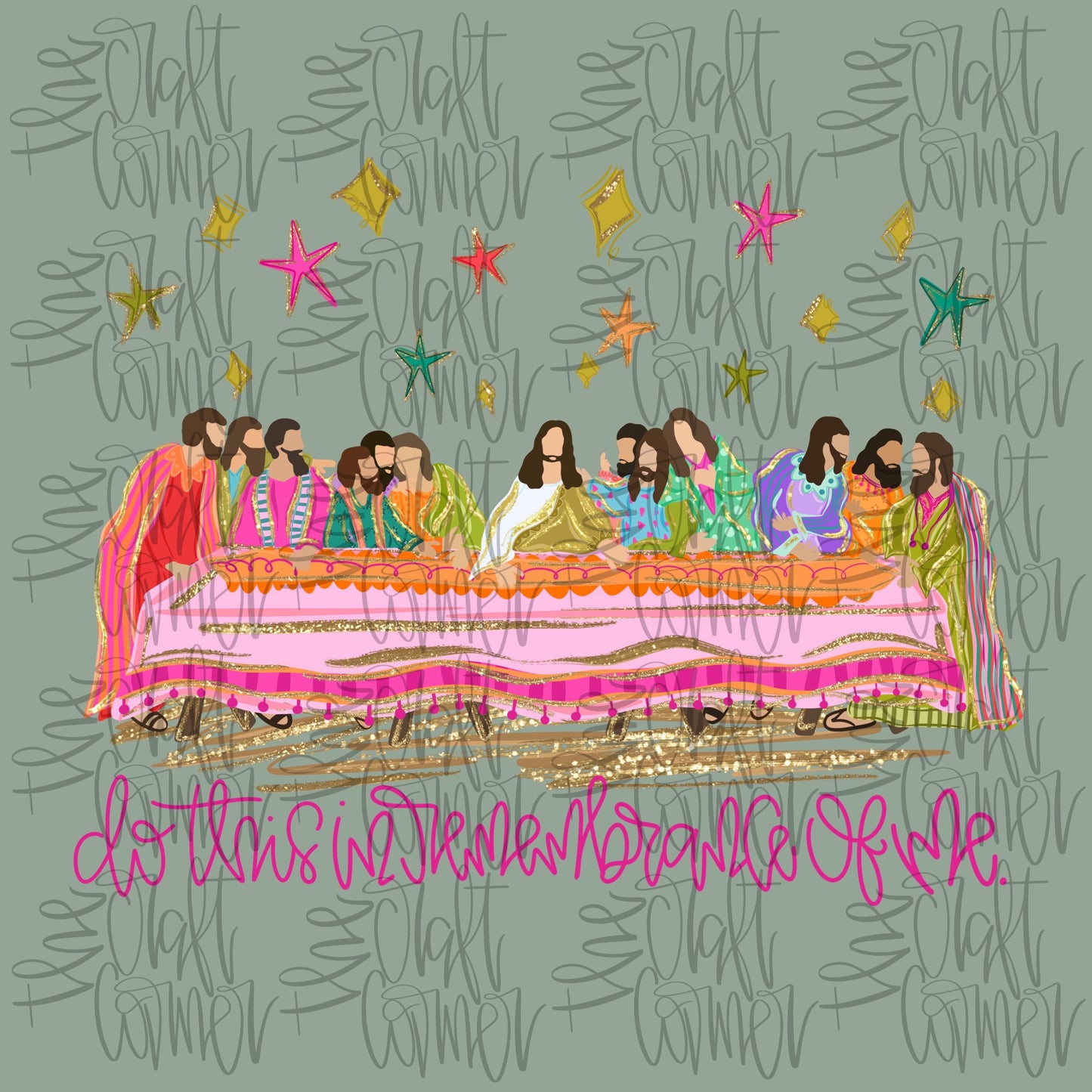 Lords Supper PNG, Religious PNG, Last Supper PNG, In Remembrance Png, Trendy Png, Preppy Doodle Png, Girly Coquette Png, Faux Glitter Png