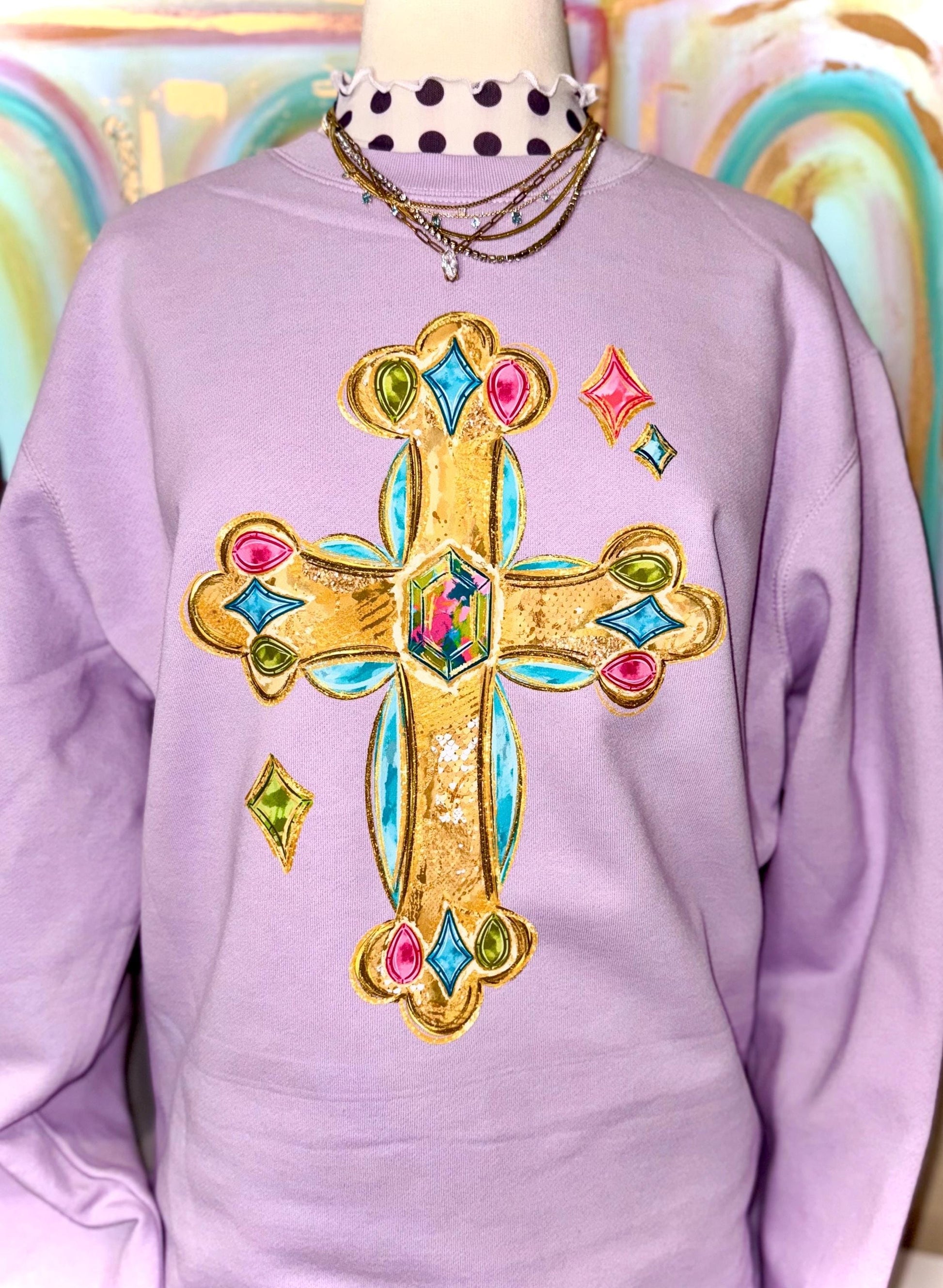 Cross PNG, Religious PNG, Jesus PNG, Crown Png, Preppy Art Png, Trendy Png, Jewels Png, Faux Glitter Png, Jesus is King Png