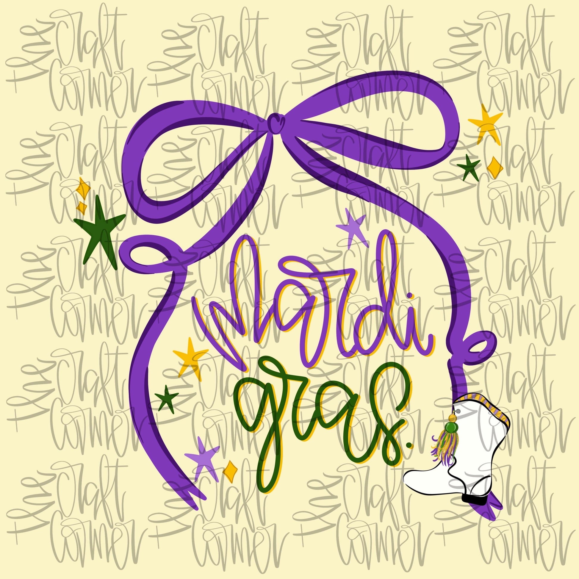 Mardi Gras PNG, Coquette Mardi Gras PNG, Mardi PNG, Carnival Png, Louisiana Png, Preppy Png, Mardi Gras Boot Png, Mardi Beads Png