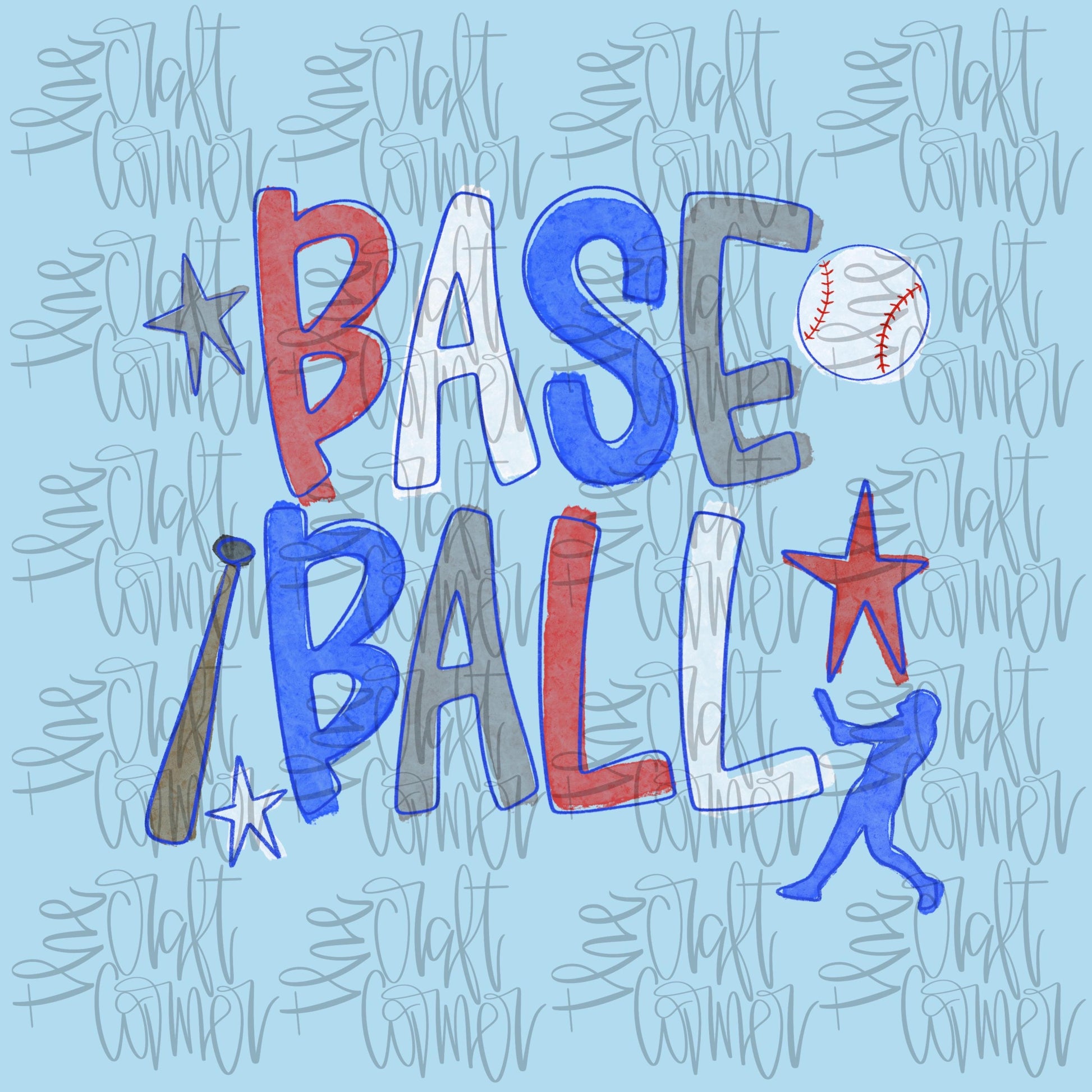 Baseball PNG, Ball PNG, Home Run Png, Swing Batter Batter Png, Sports Png, Watercolor Png, Preppy Png, Trendy Png, Girly Png, Athletic Png