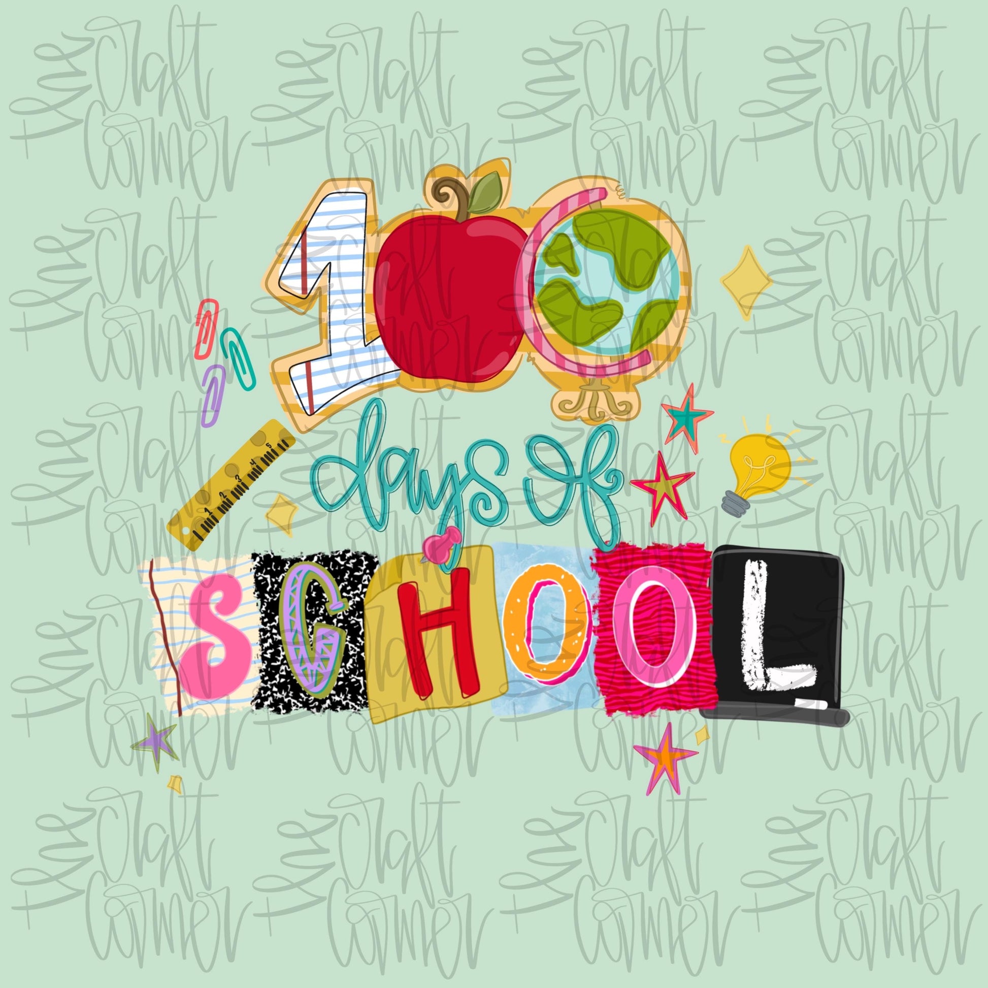 100 Days Of School PNG, School Days PNG, Student PNG, Preppy Png, Doodle Png, Classroom Png, School Coquette Png, Preppy Png