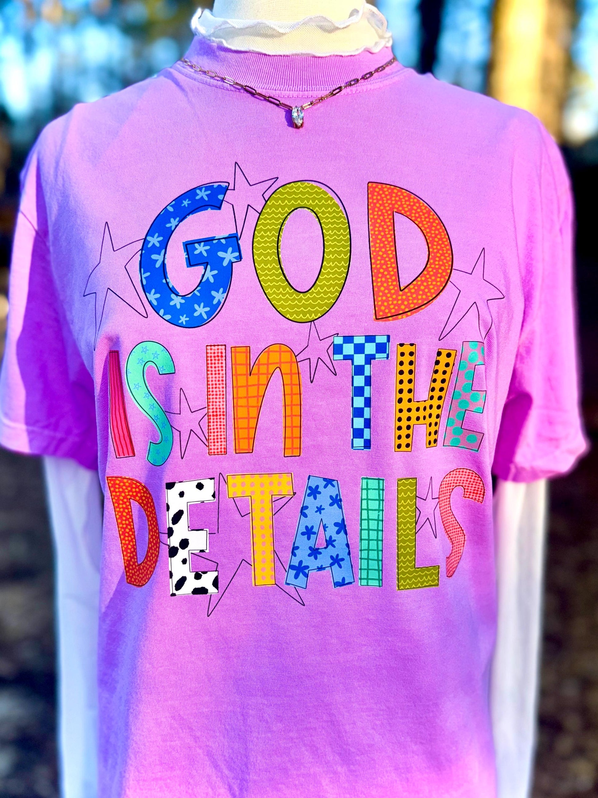 God Is In The Details PNG, Doodle PNG, Religious PNG, Graphic Tee Png, Stars Png, God Png, Preppy Png, Trendy Png, Hand Lettered Png