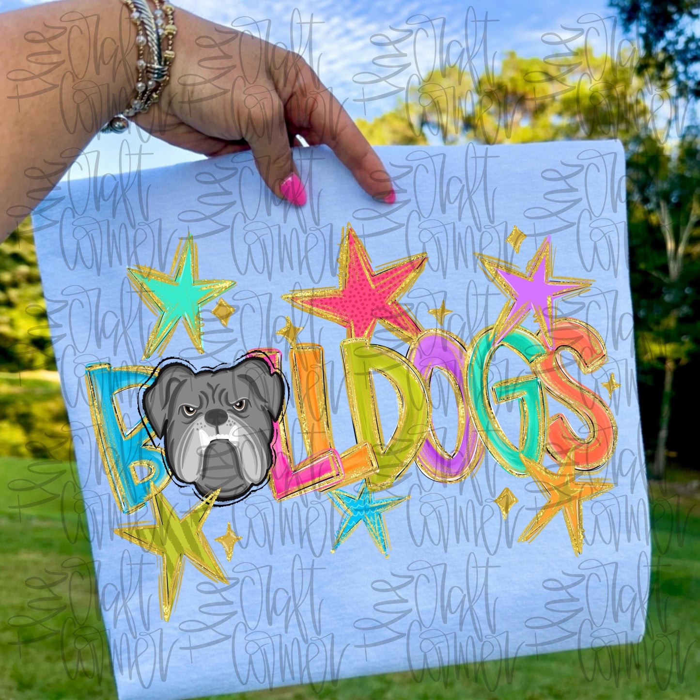 Bulldogs Mascot PNG, Preppy School Spirit PNG, Mascot PNG, Game Day Png, Preppy Png, Trendy Png, Preppy Team Spirit Png, Faux Glitter Png
