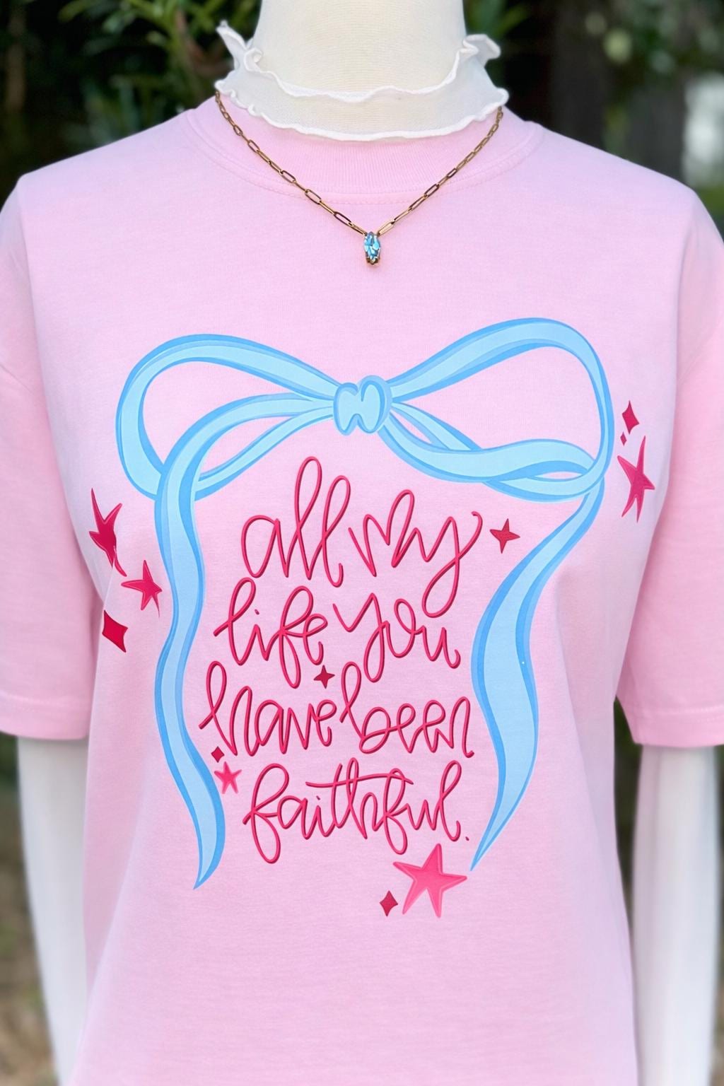 All My Life You Have Been Faithful PNG, Christian PNG, Religious PNG, Girly Png, Trendy Png, Coquette Png, Ribbon Png, Religious Png