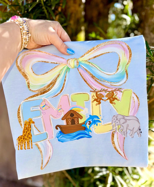 Noah’s Ark Alpha PNG, A-Z, Religious Alpha PNG, Bible Story Alpha PNG, Coquette Alpha Png, Millennial Coquette Png, Faux Glitter Png
