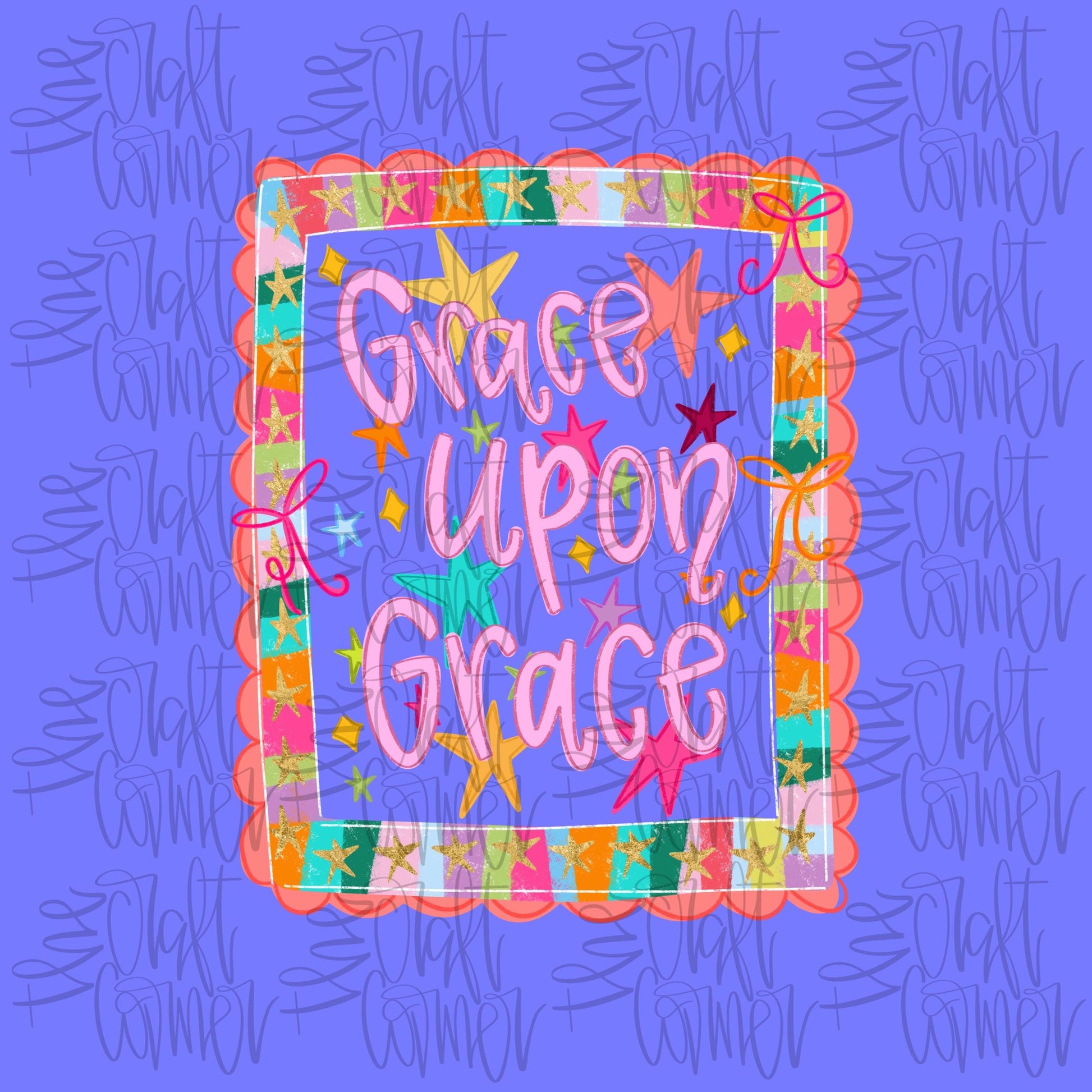 Grace Upon Grace PNG, Grace PNG, Inspirational PNG, Girly Vibes Png, Spring Png, Coquette Png, Trendy Png, Hand Lettered Png, Boutique Png