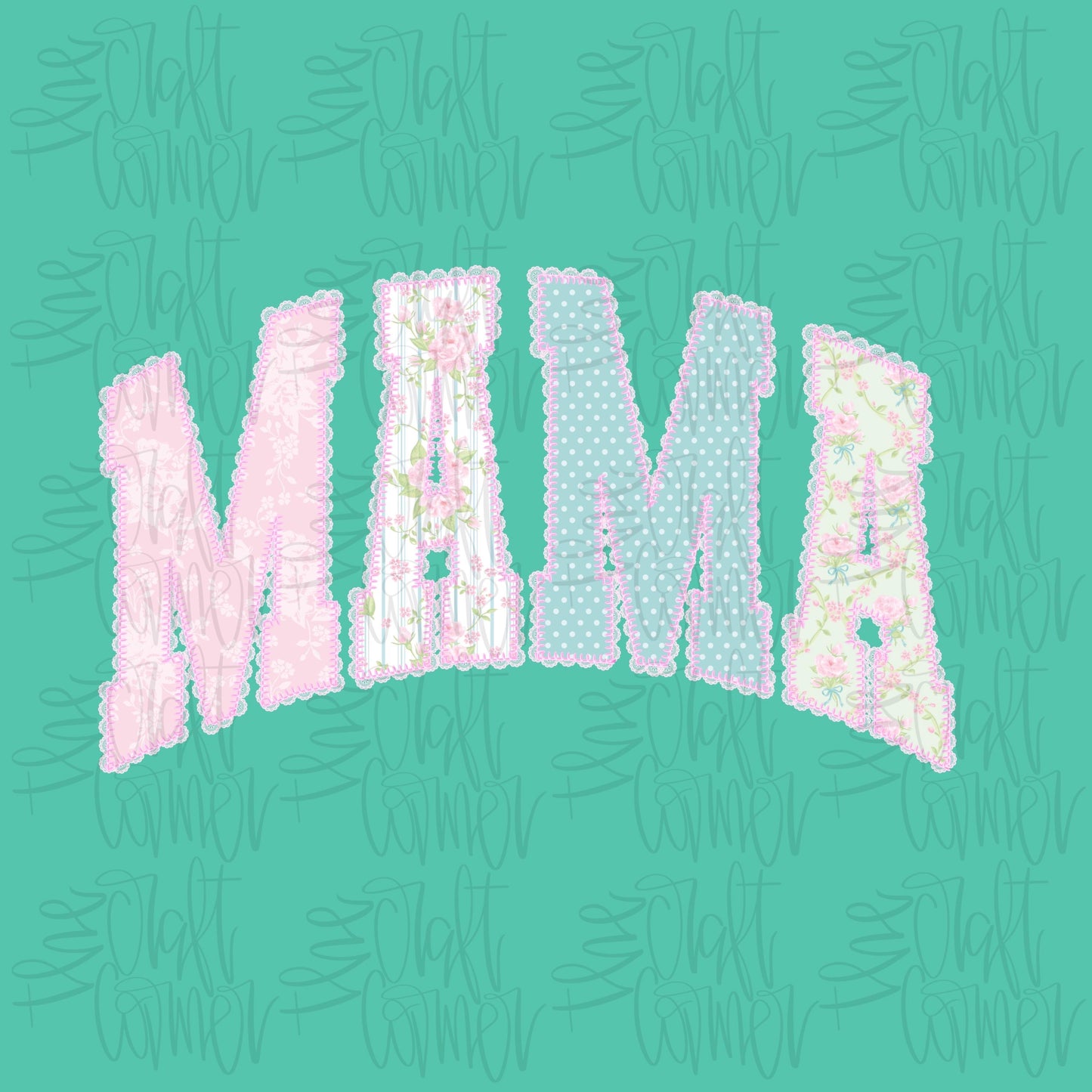 Mama PNG, Mom PNG, Dainty PNG, Lace Png, Girly Png, Grandmillennial Png, Doodle Png, Preppy Floral Png, Mommy and Me Png, Mothers Day Png