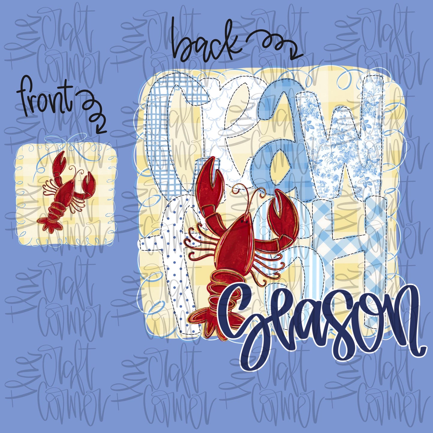Crawfish Season PNG, Seafood PNG, Southern PNG, Crawfish Png, Trendy Png, Put Some South In Ya Mouth Png, Boutique Png, Gingham Png