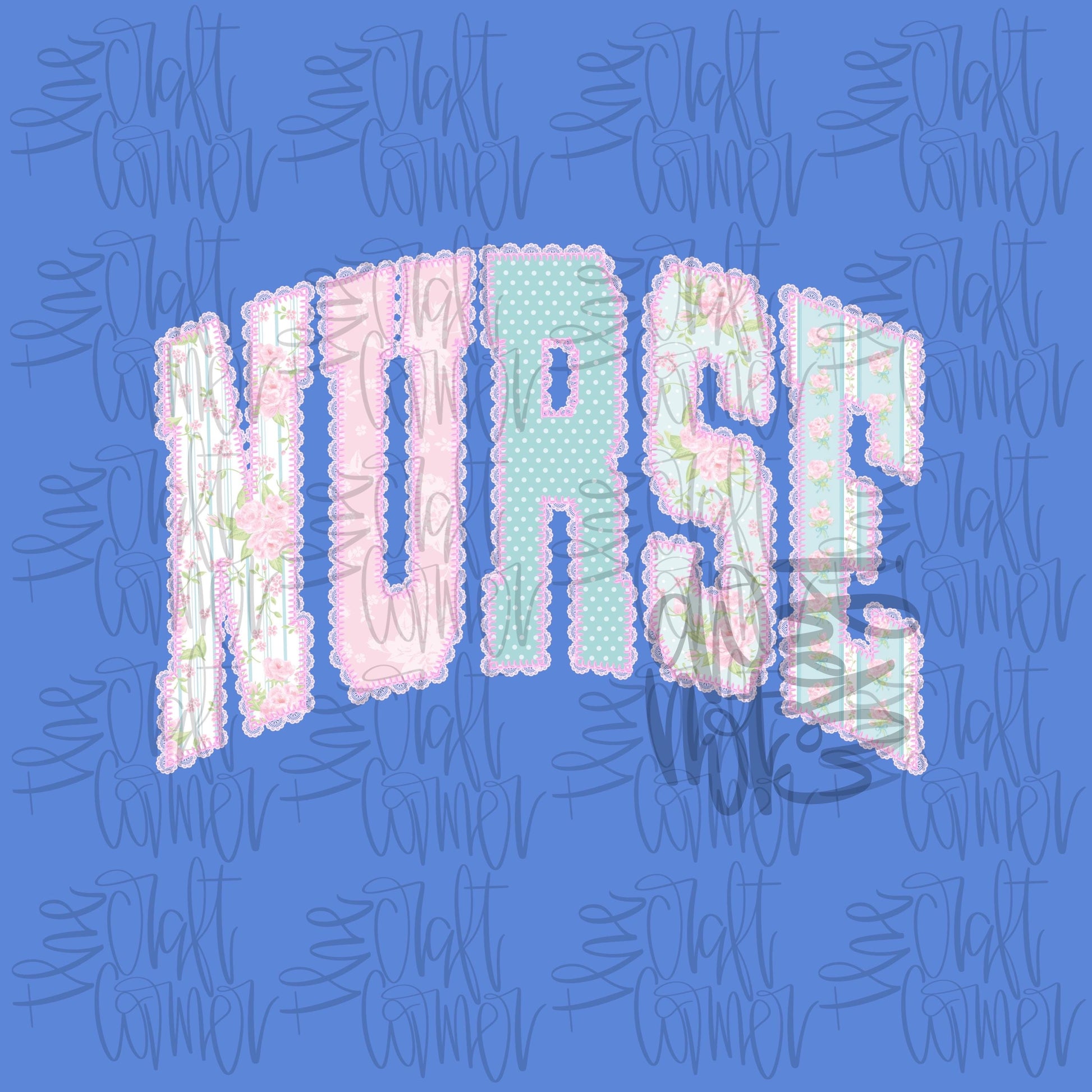 Nurse PNG, Nursing PNG, Dainty PNG, Healthcare Png, Occupational Png, Grandmillennial Png, Doodle Png, Lace Png, Preppy Floral Png