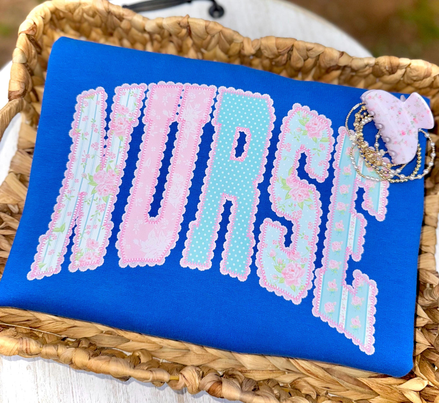Nurse PNG, Nursing PNG, Dainty PNG, Healthcare Png, Occupational Png, Grandmillennial Png, Doodle Png, Lace Png, Preppy Floral Png