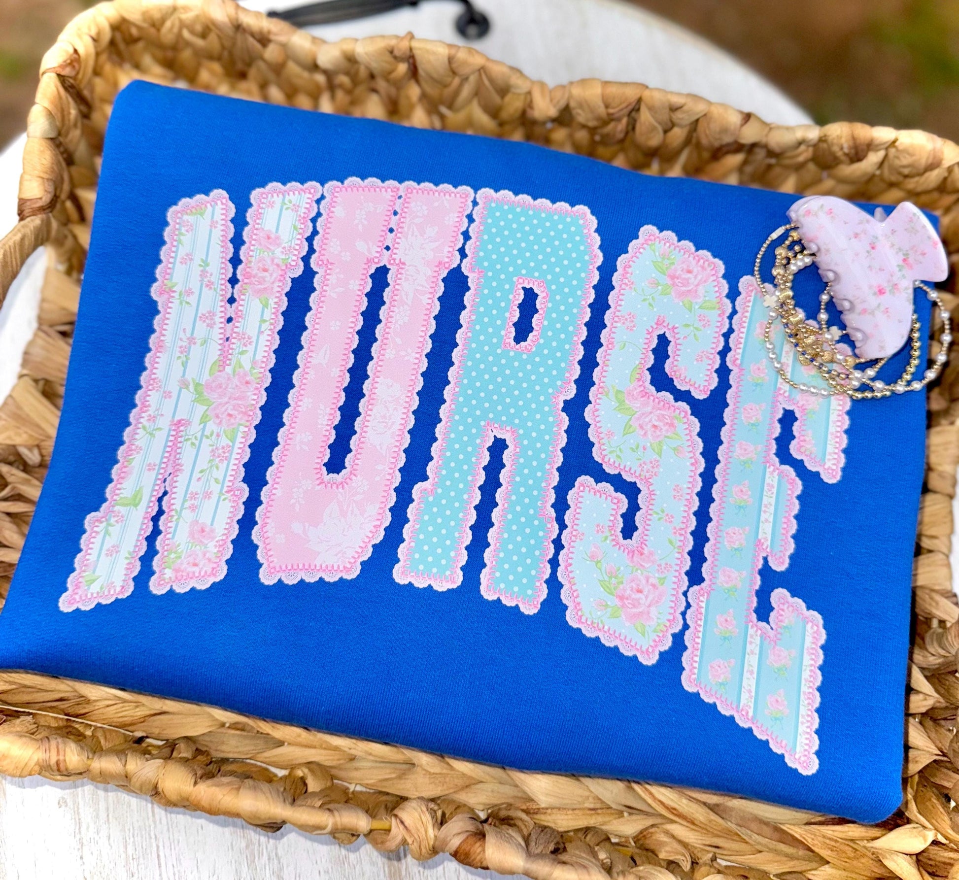 Nurse PNG, Nursing PNG, Dainty PNG, Healthcare Png, Occupational Png, Grandmillennial Png, Doodle Png, Lace Png, Preppy Floral Png