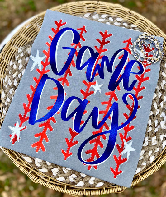 Baseball PNG, Game Day PNG, Home Run PNG, Faux Metallic Png, Swing Batter Batter Png, Sports Png, Stripes Png, Preppy Png, Trendy Png
