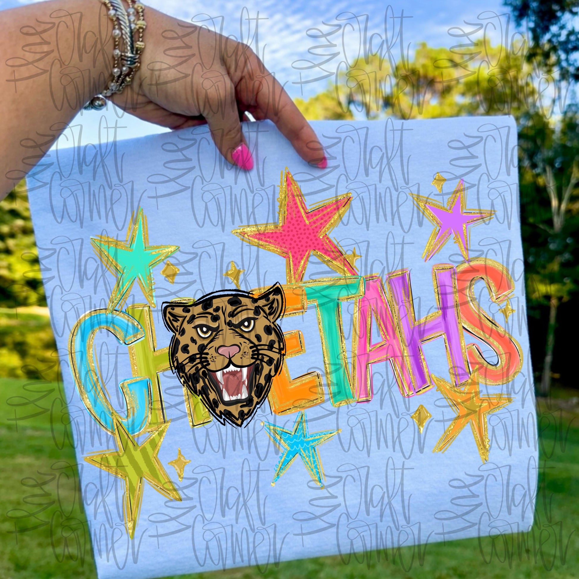 Cheetahs Mascot PNG, Preppy School Spirit PNG, Mascot PNG, Game Day Png, Preppy Png, Trendy Png, Preppy Team Spirit Png, Faux Glitter Png
