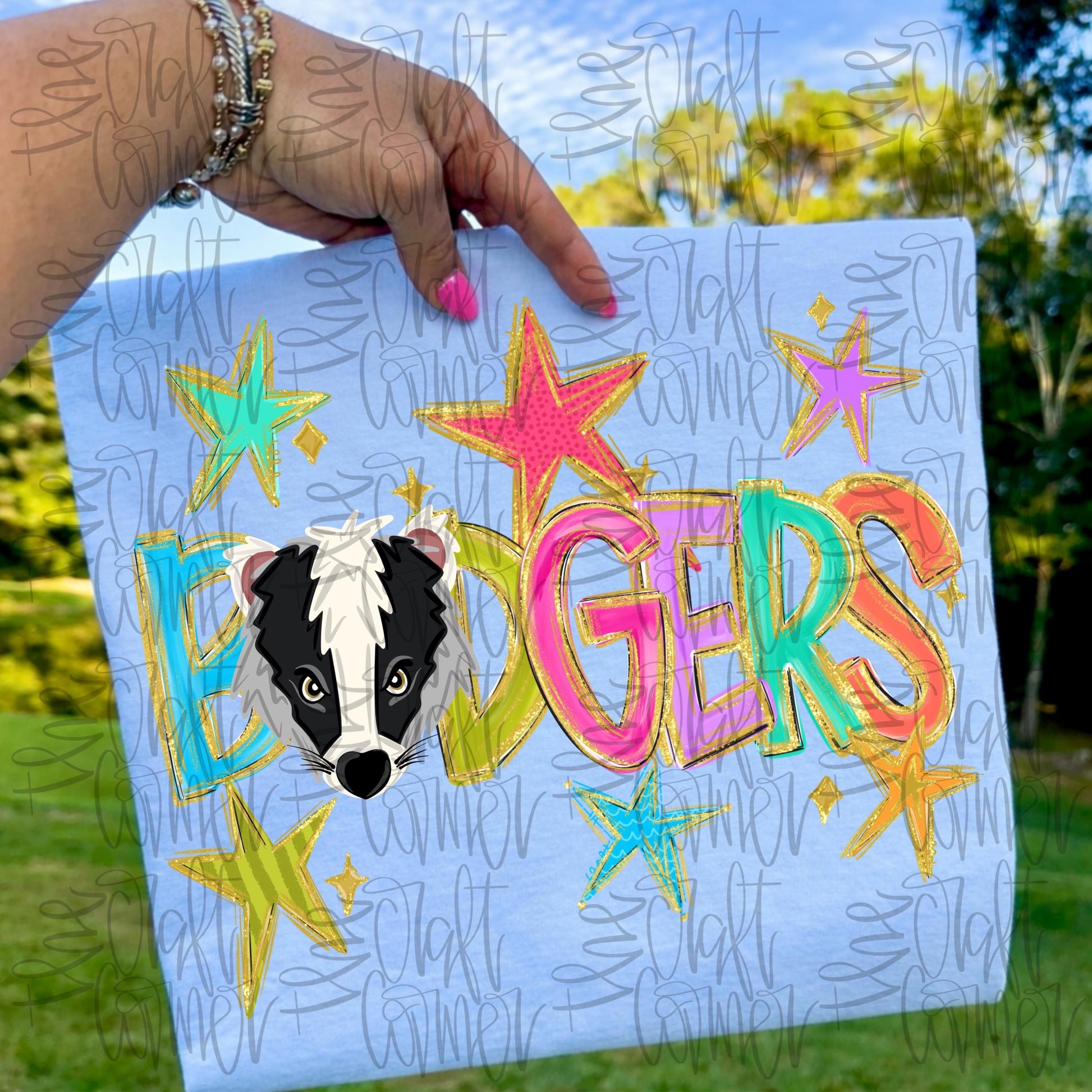 Badgers Mascot PNG, Preppy School Spirit PNG, Mascot PNG, Game Day Png, Preppy Png, Trendy Png, Preppy Team Spirit Png, Faux Glitter Png