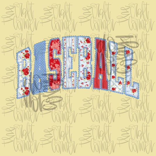 Baseball PNG, Play Ball PNG, Dainty PNG, Lace Png, Girly Png, Grandmillennial Png, Doodle Png, Preppy Floral Png, Mama Png