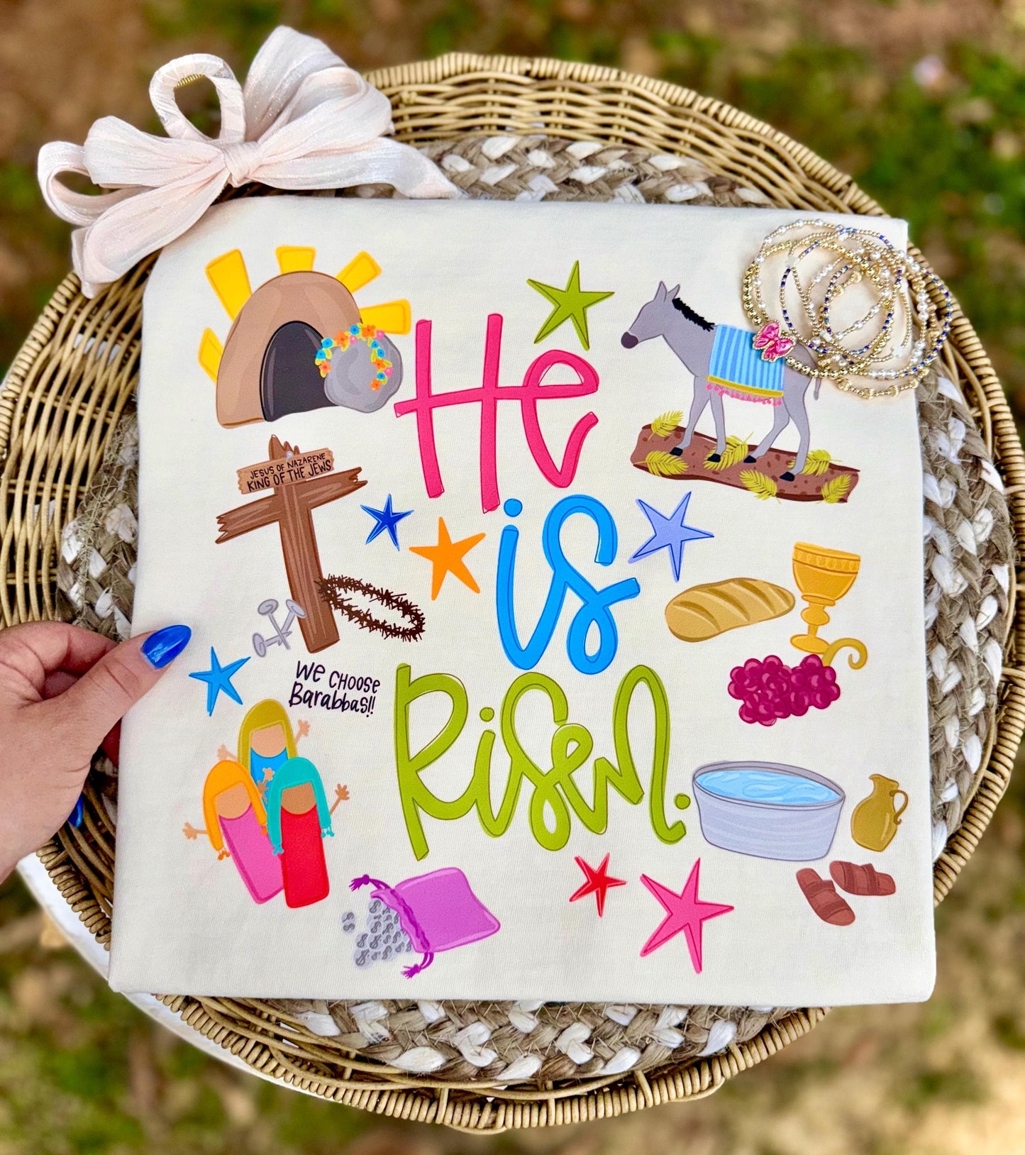 Easter PNG, He Is Risen PNG, Doodle PNG, Easter Story Png, Biblical Png, Jesus Png, Religious Png, Faith Png, Preppy Png, Trendy Png