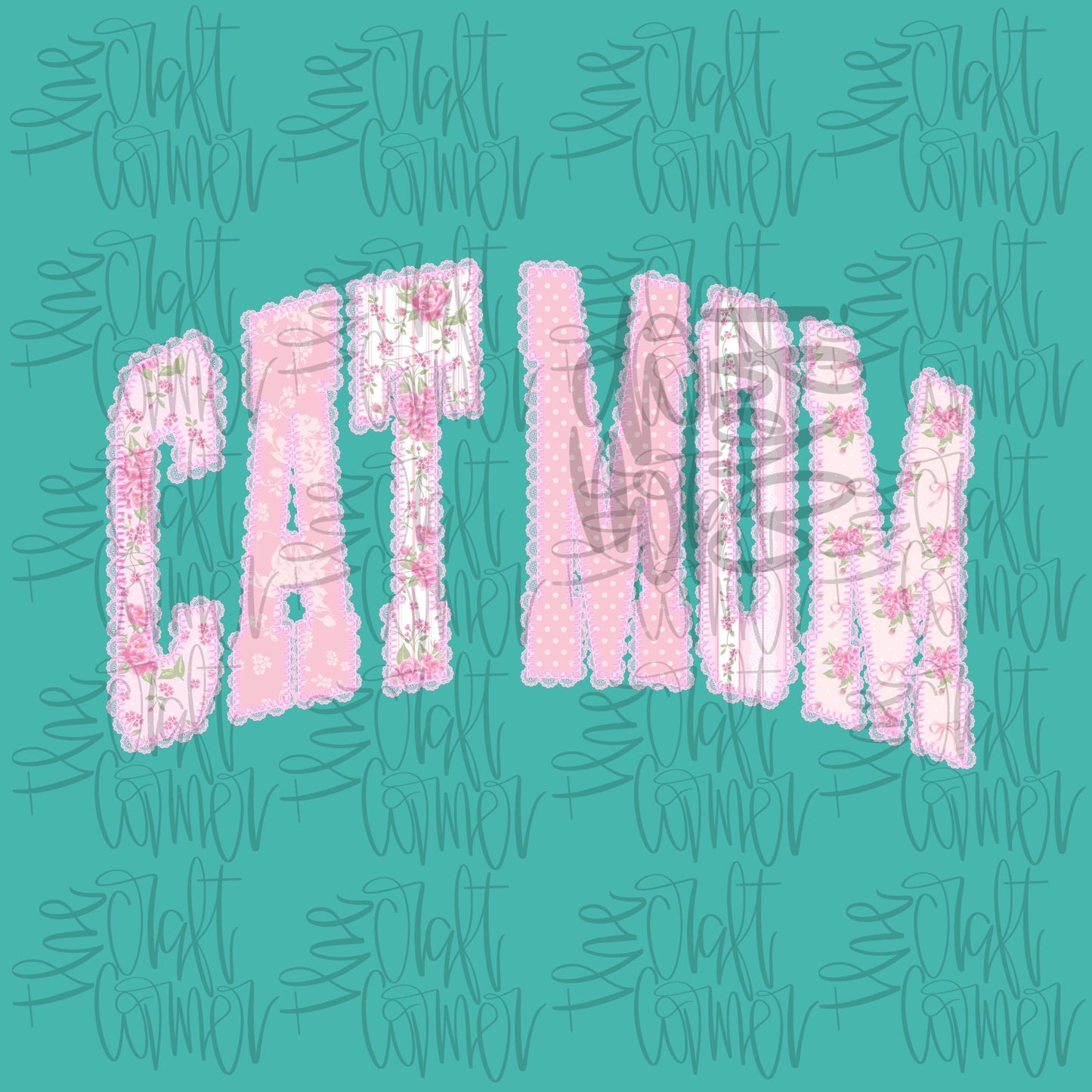 Cat Mom PNG, Mom PNG, Dainty PNG, Lace Png, Girly Png, Grandmillennial Png, Doodle Png, Preppy Floral Png, Mommy and Me Png, Mothers Day Png