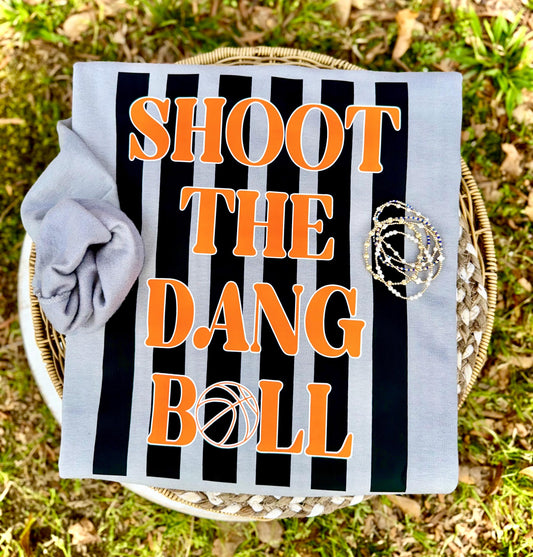 Basketball PNG, Shoot The Dang Ball PNG, Nothing But Net Png, B Ball Png, Sports Png, Stripes Png, Preppy Png, Trendy Png, Game Day Png
