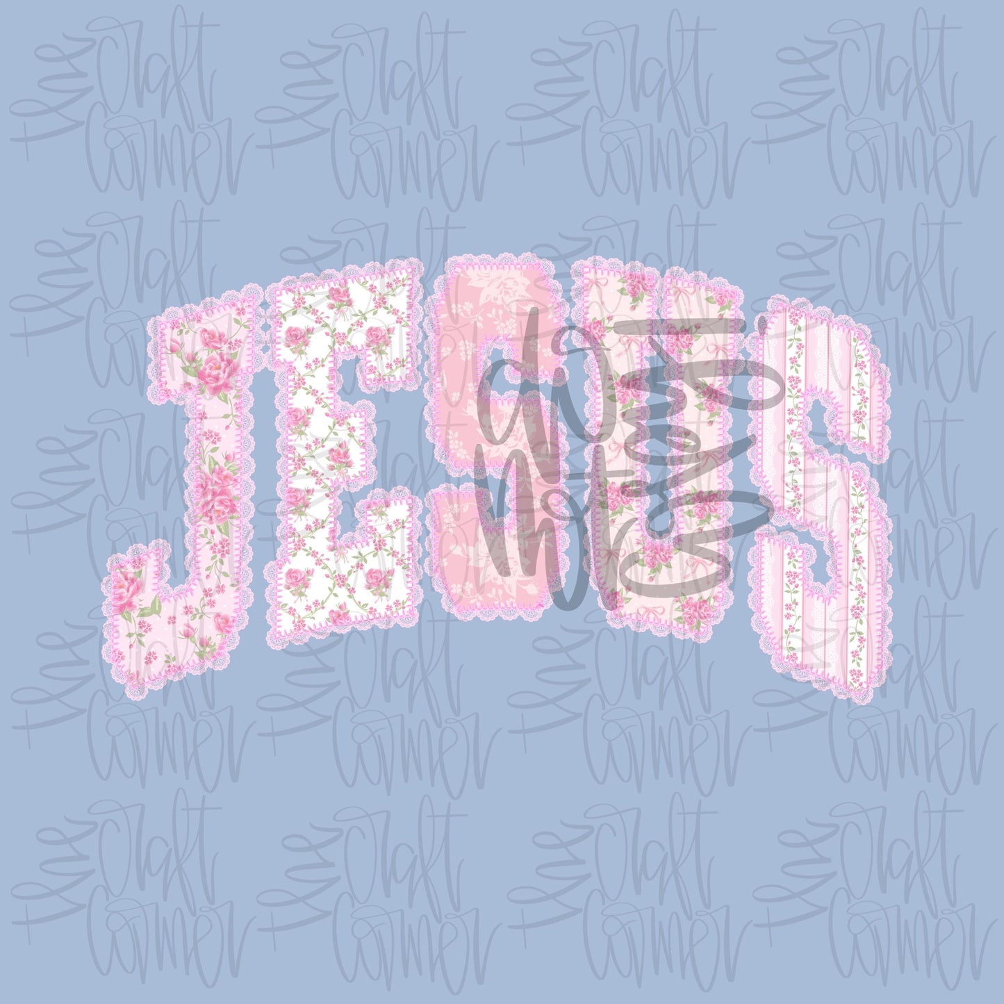 Jesus PNG, Biblical PNG, Dainty PNG, Religious Png, Floral Png, Grandmillennial Png, Doodle Png, Lace Png, Preppy Floral Png, Girly Png