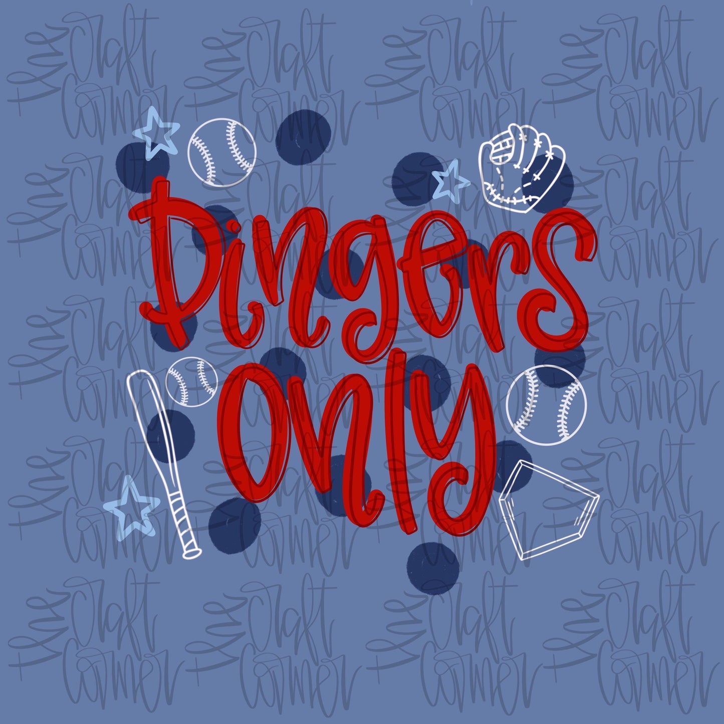 Dingers PNG, Baseball PNG, Play Ball PNG, Home Run Png, Sports Png, Game Day Png, Preppy Png, Trendy Png, Girly Png, Doodle Png, Ball Png