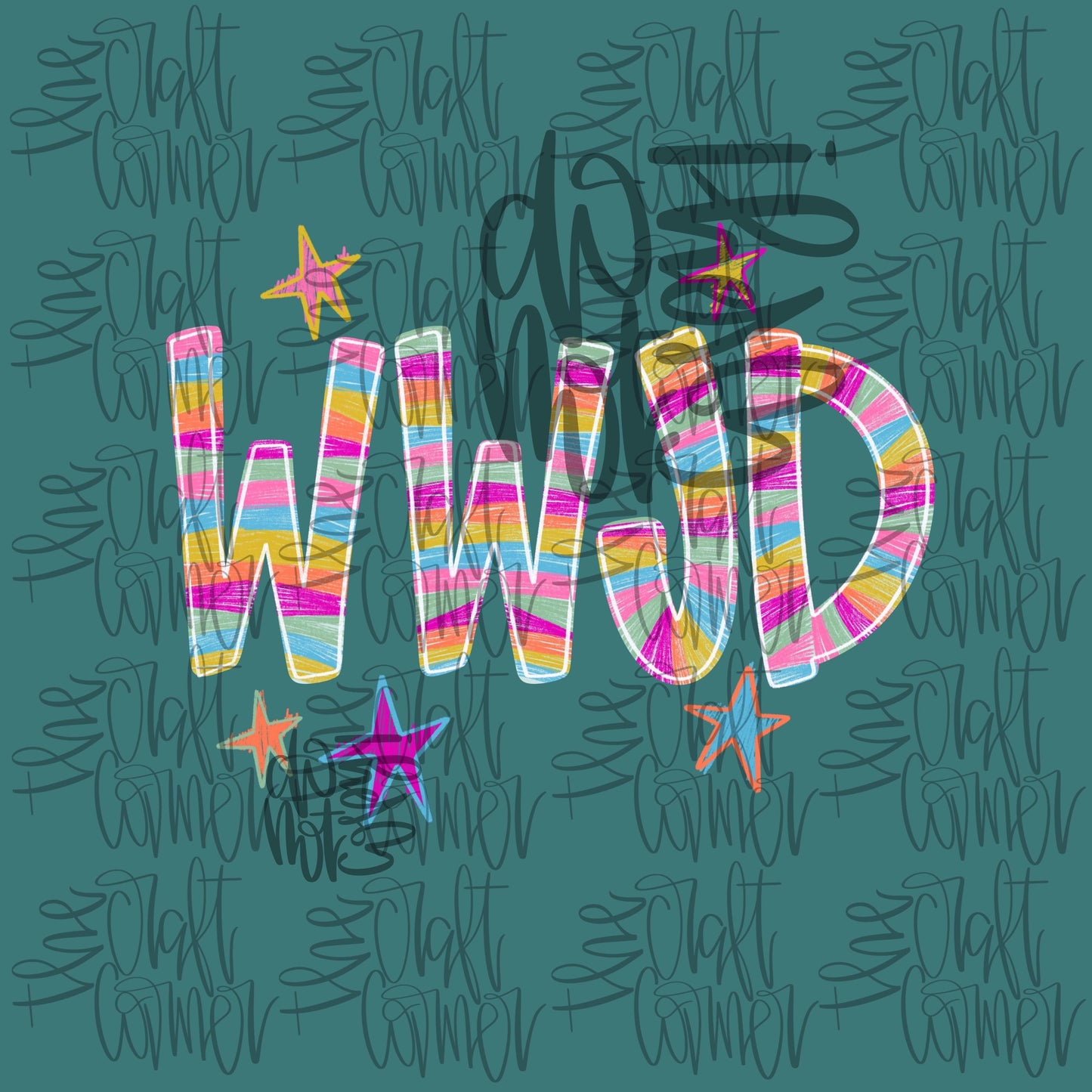 WWJD PNG, Religious PNG, Spring Png, Doodle Png, Jesus Png, Faith Based Png, Wwjd Png, Preppy Color Png, Graphic Png, Trendy Png